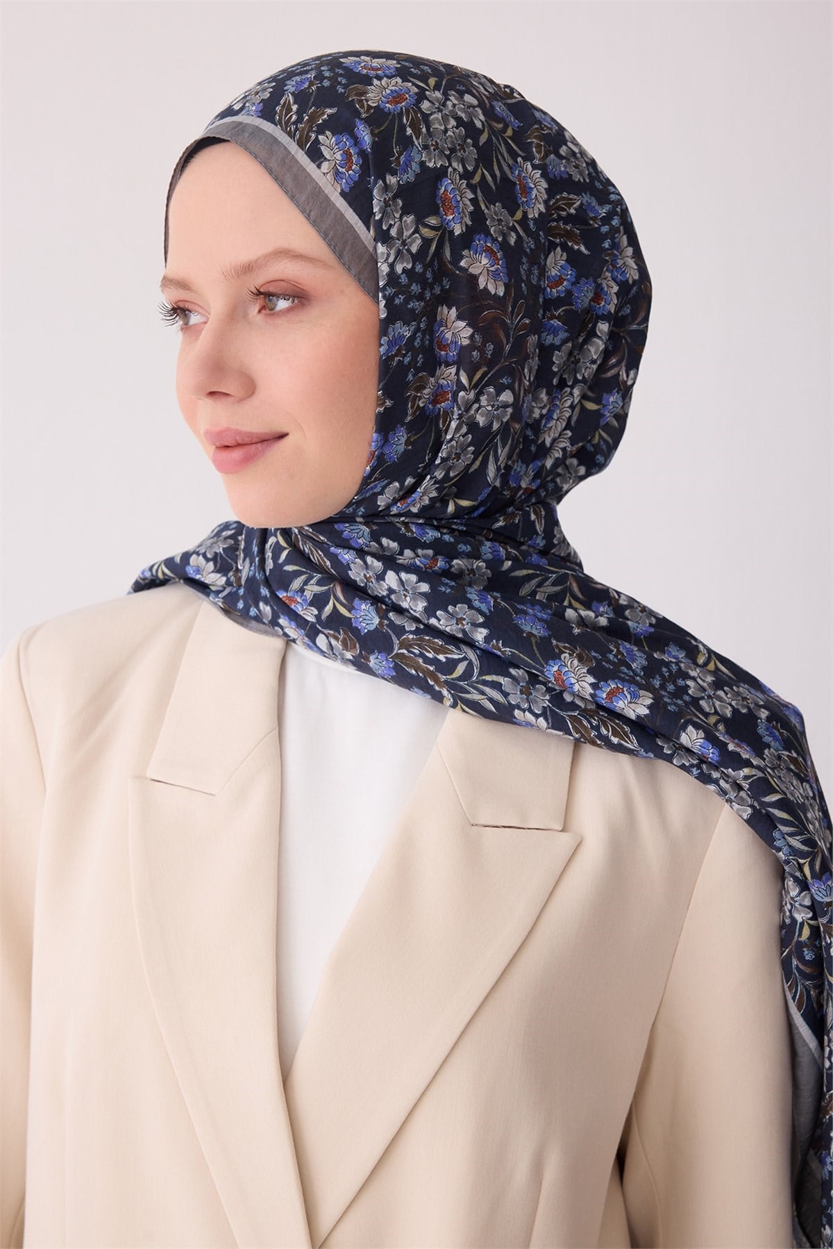 Belli Fresh Sanda Şal 3114 - Lacivert