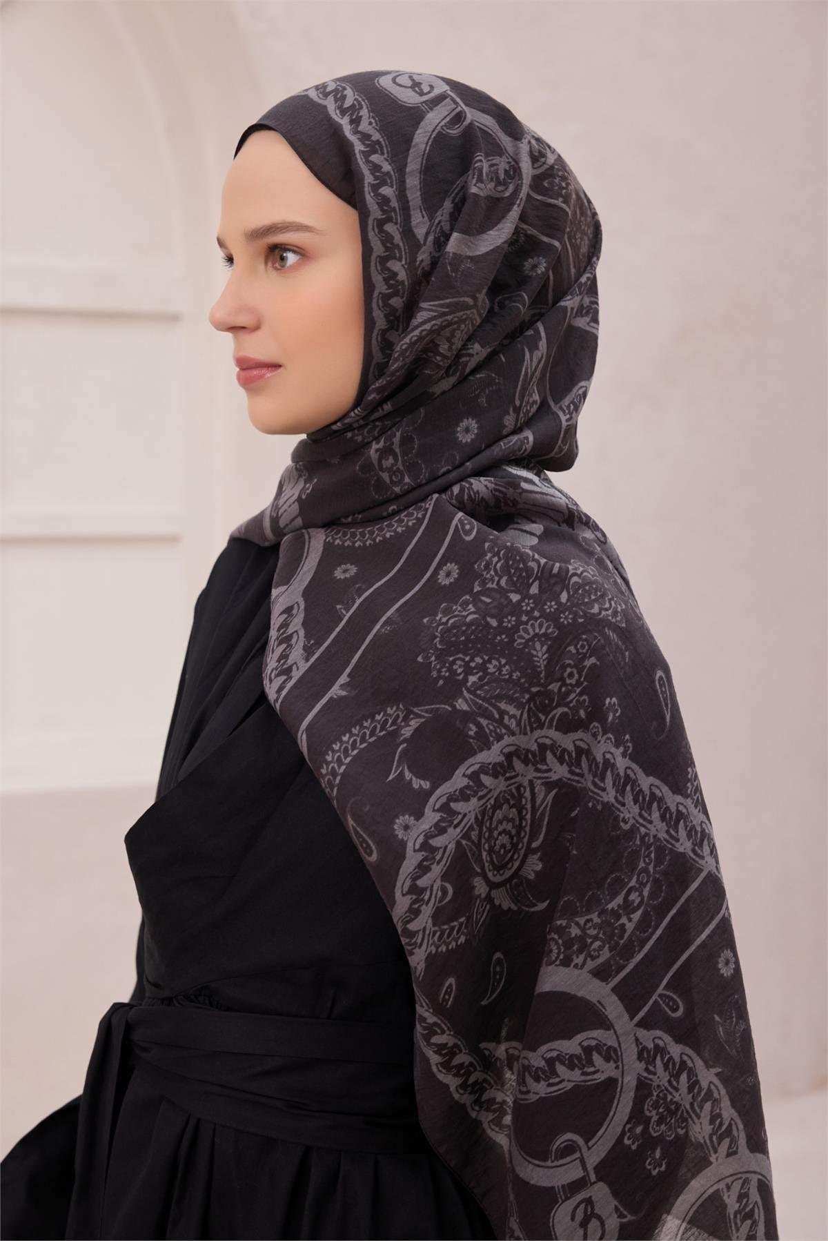 Belli Fresh Rozy 1866 Şal - Antrasit