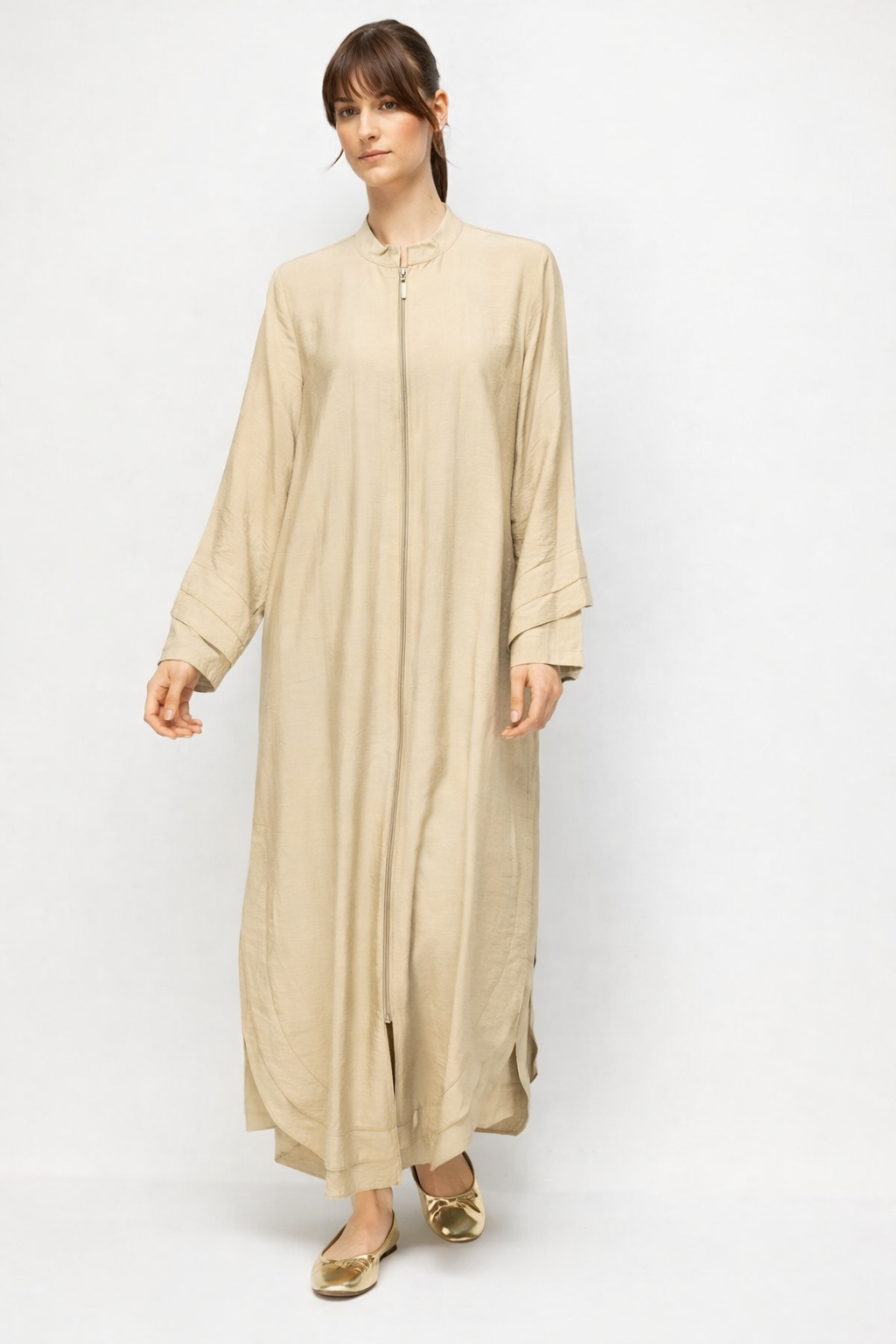 Micca 261585M Aller Yırtmaç Detaylı Kap - Taş