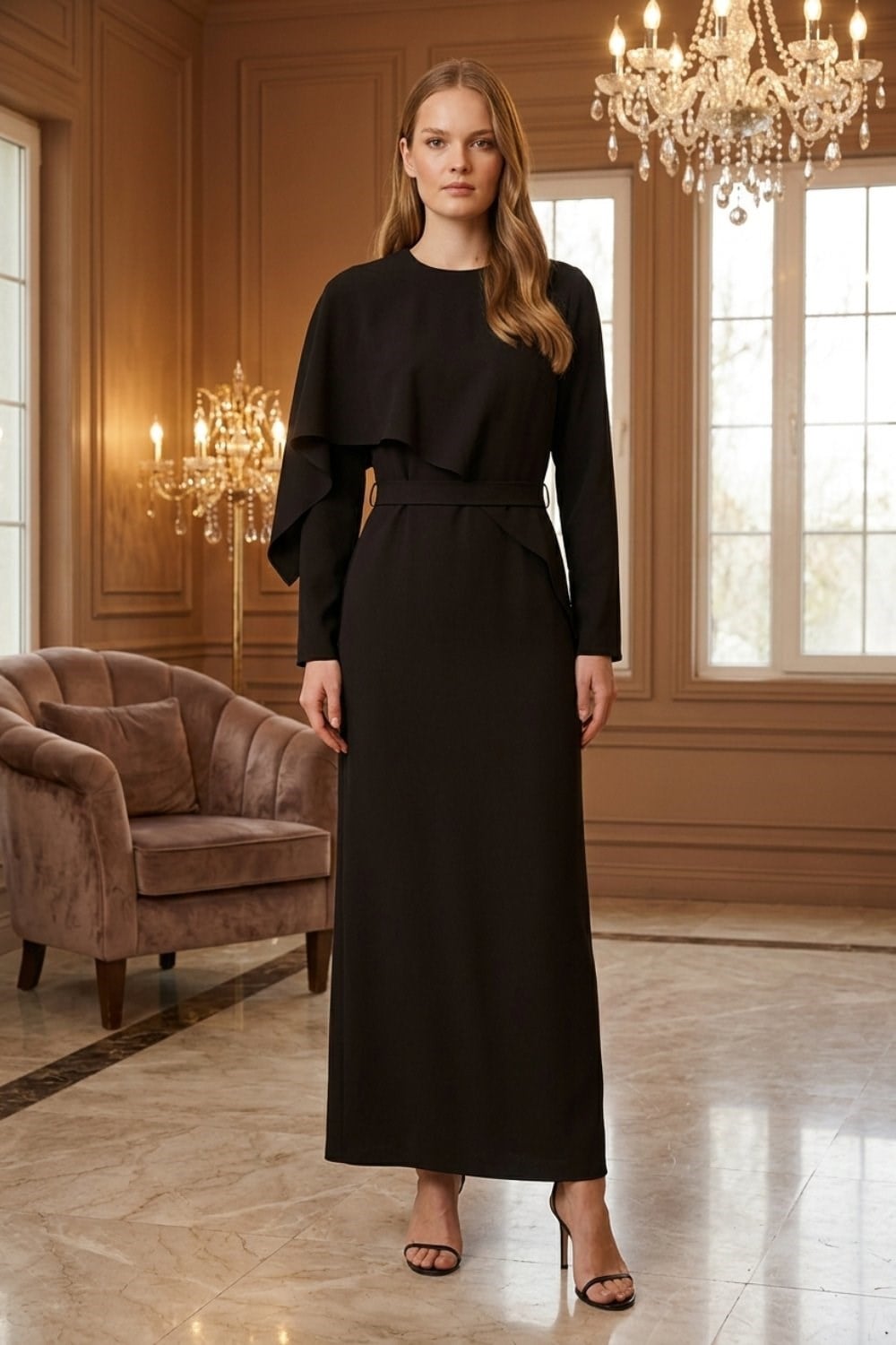 Armine Trend 26KA906 Avenna Elbise Kahverengi Elbise ARMİNE TREND 