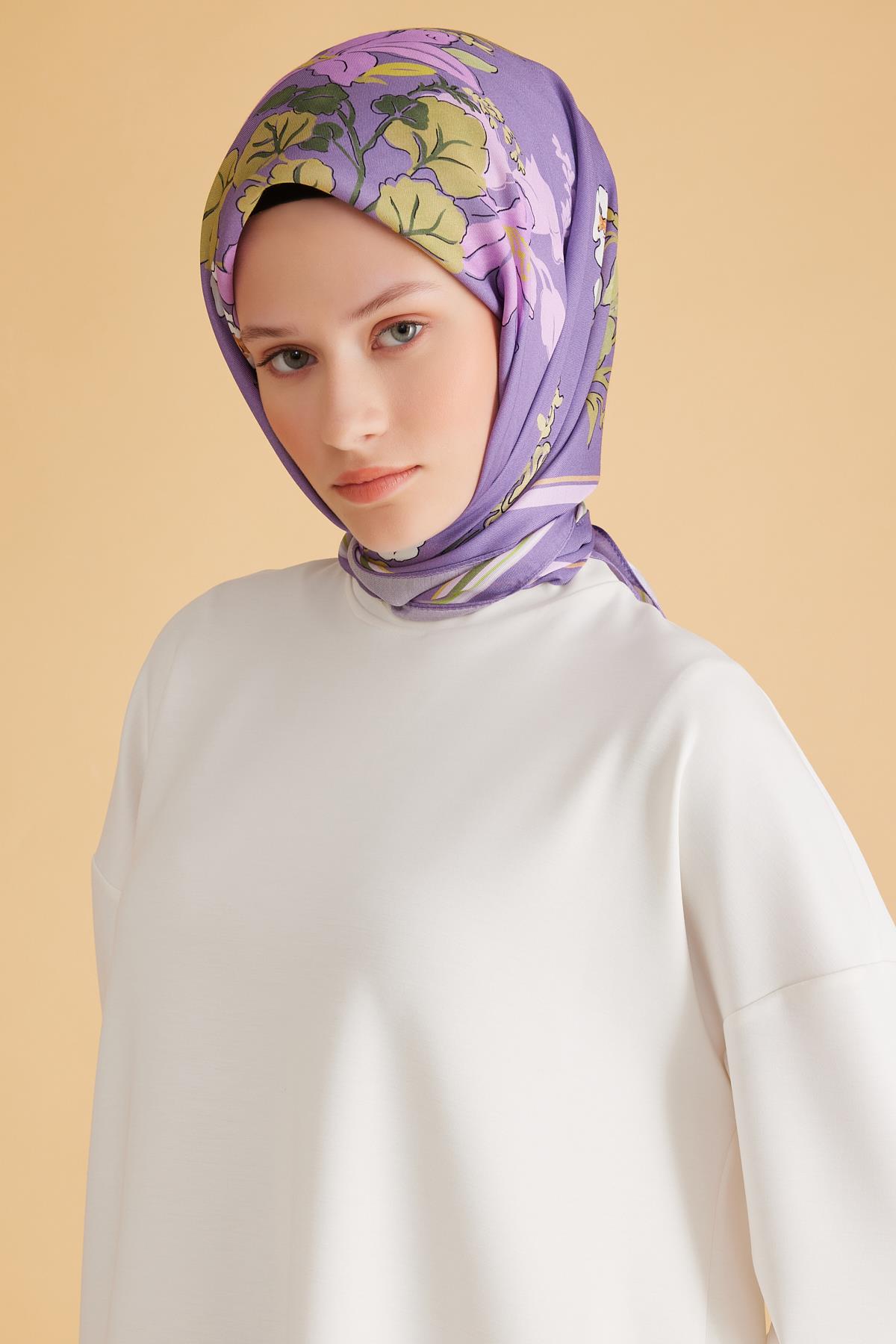 Belli Fresh Pure Eşarp 1 - Mor