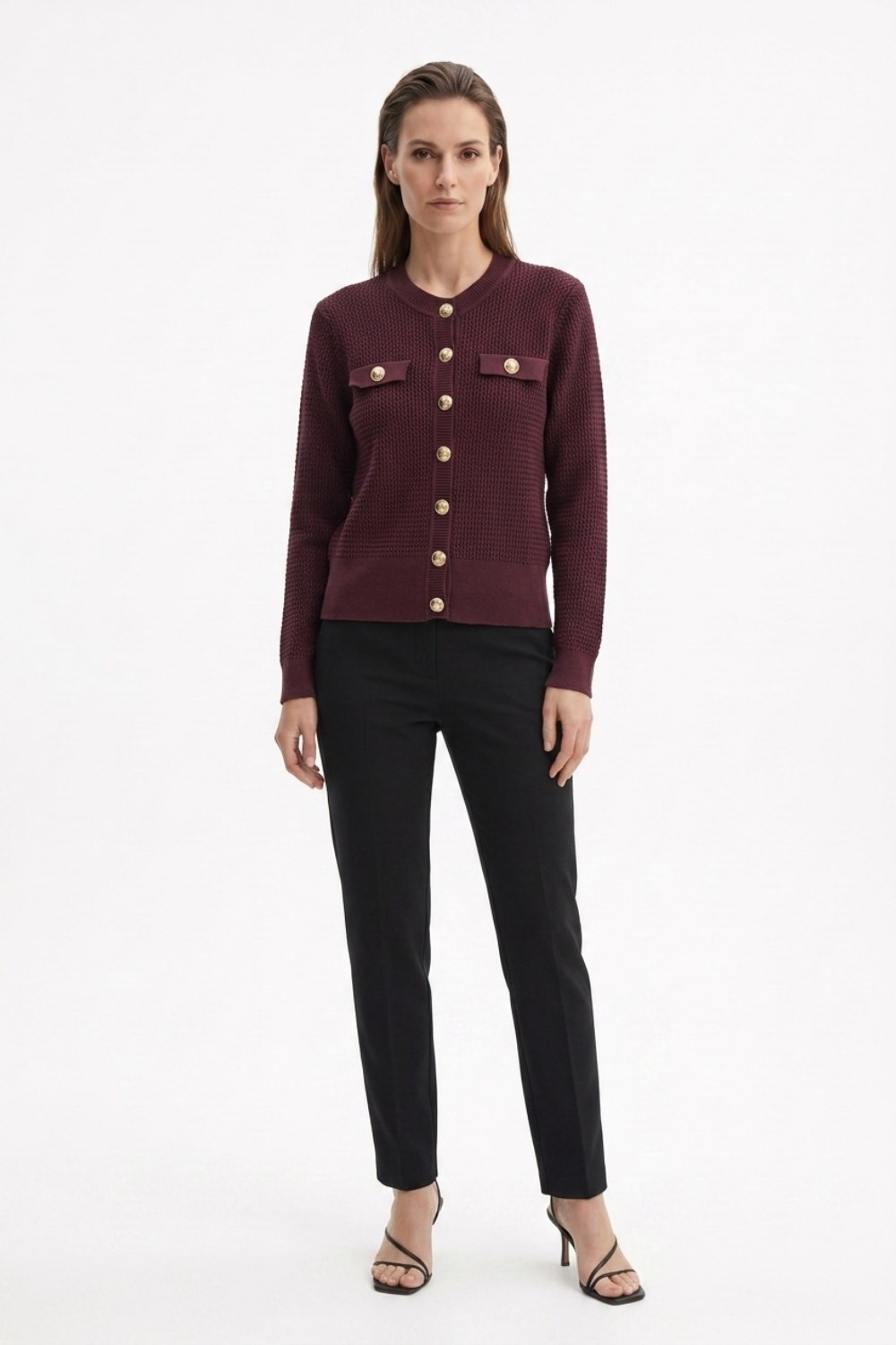 Nuss 601 HIRKA Bordo Hırka NUSS 