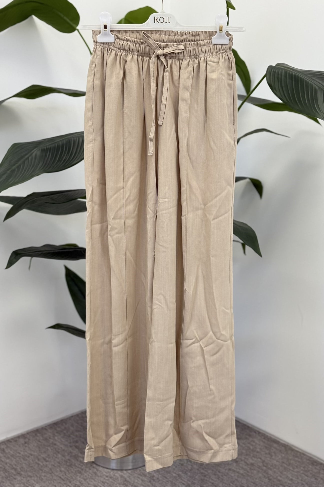 Bol Paça Geniş Form Pantolon 0037433 - Bej