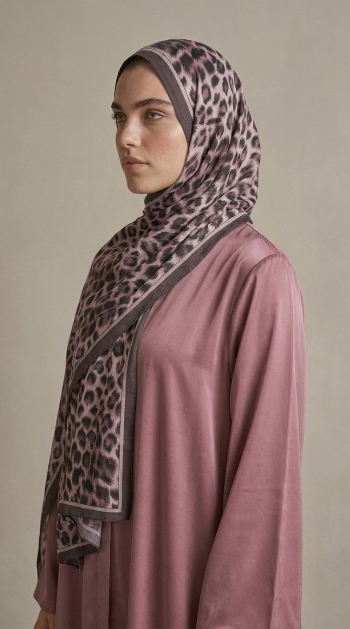 Levidor 39081 Leopar Vella Şal - Pembe Şal LEVİDOR 