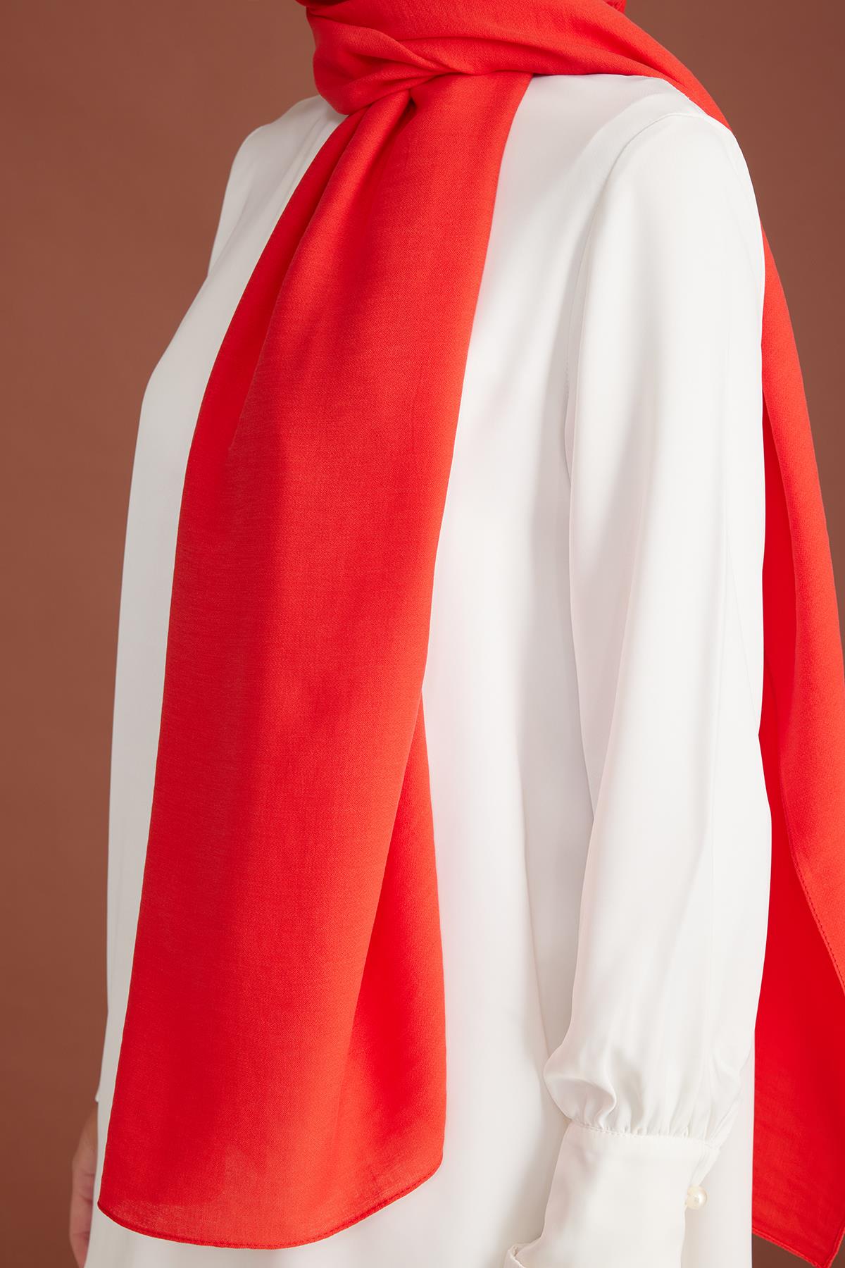 Belli Fresh Coral Şal - Kırmızı
