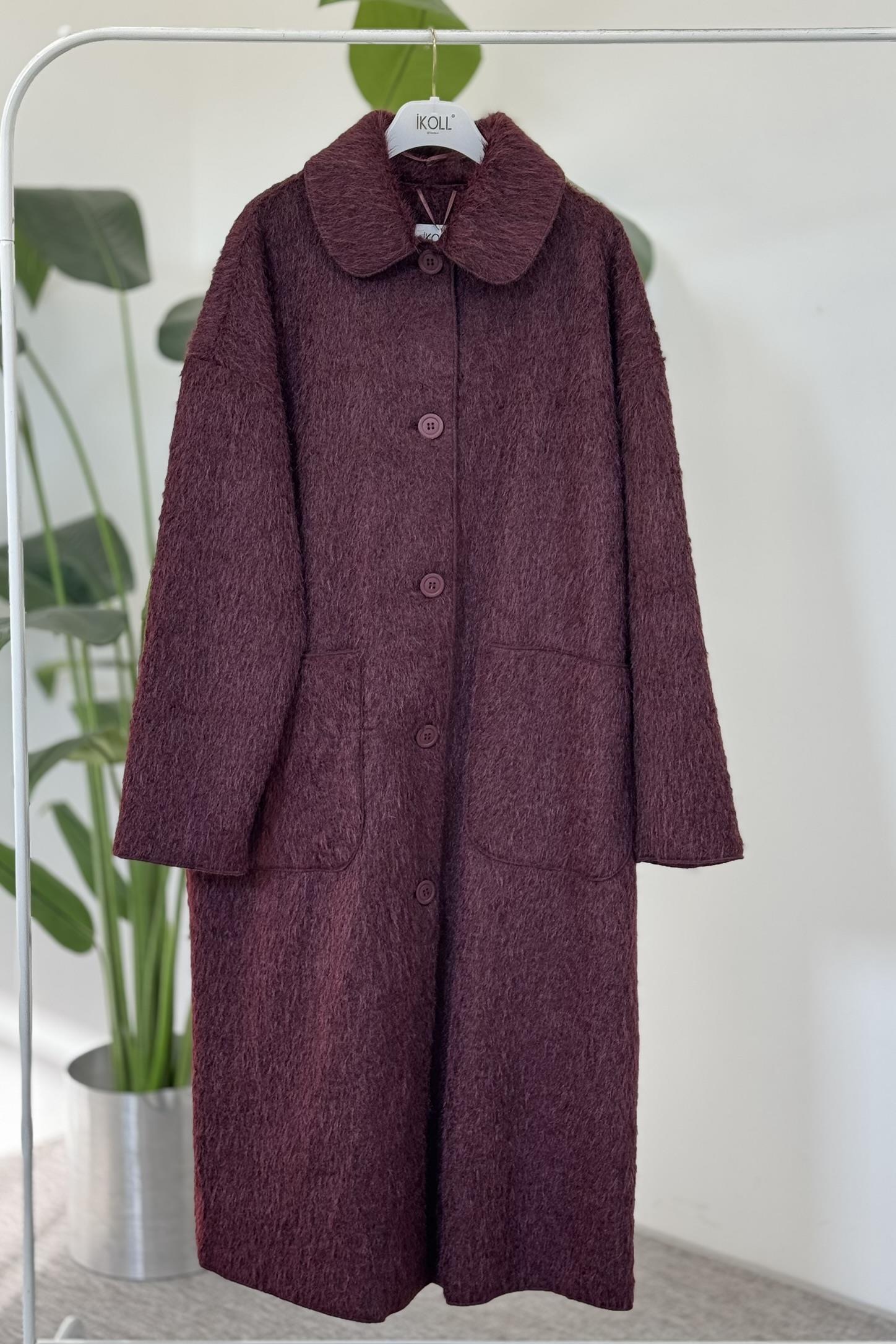 Peluş Uzun Kaban 0035859 - Bordo