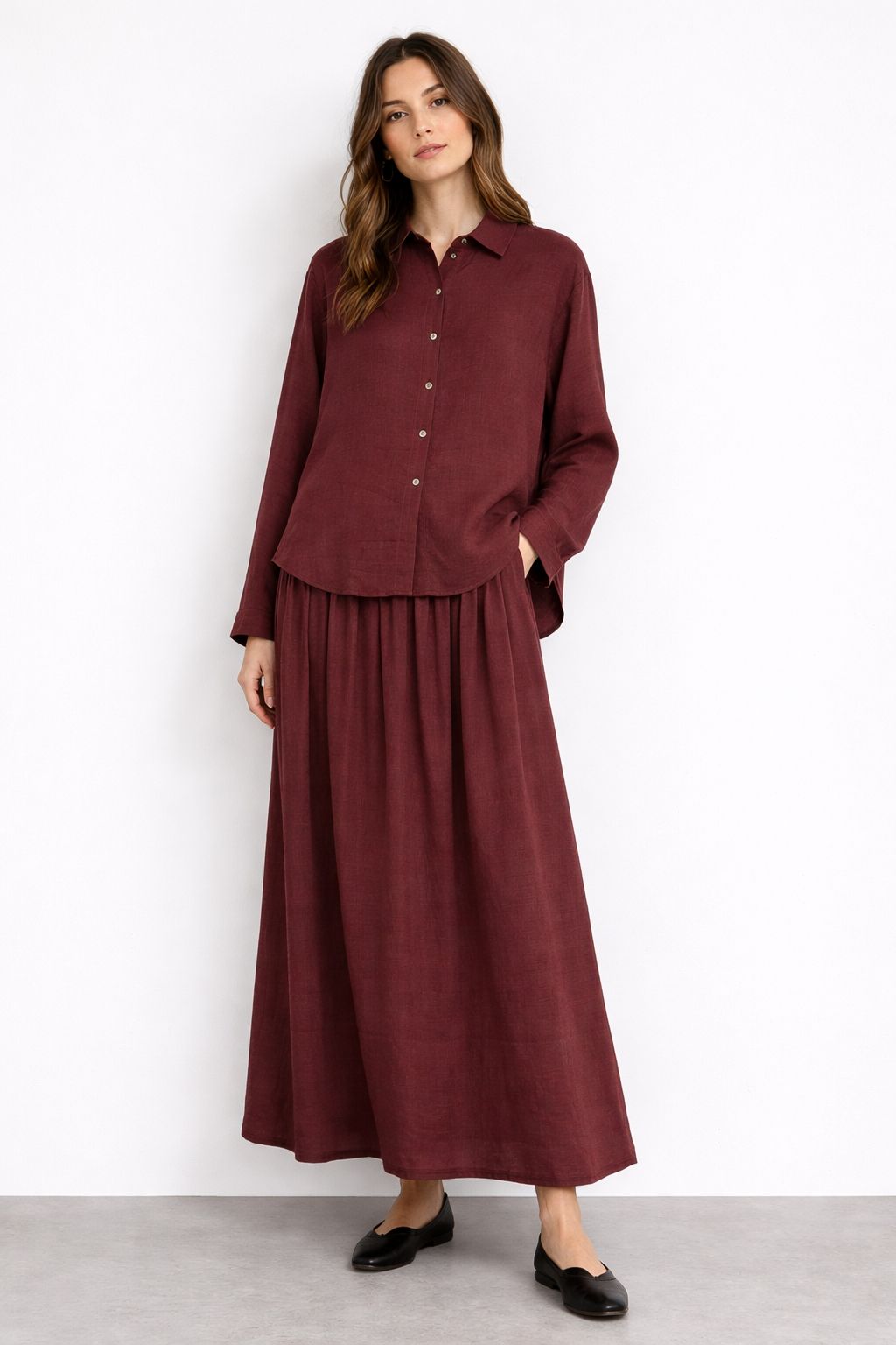 Armine Trend 26YT626 Basic Keten Etekli Takım - Bordo