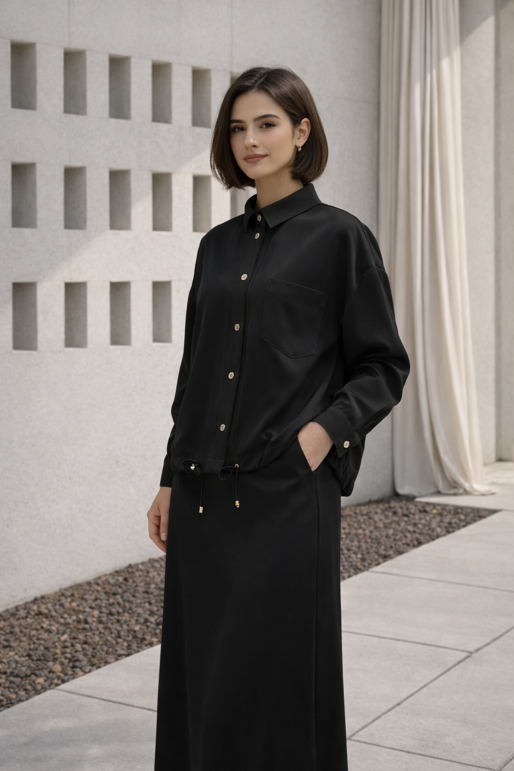 Ghisa 3384 Ceket - Siyah