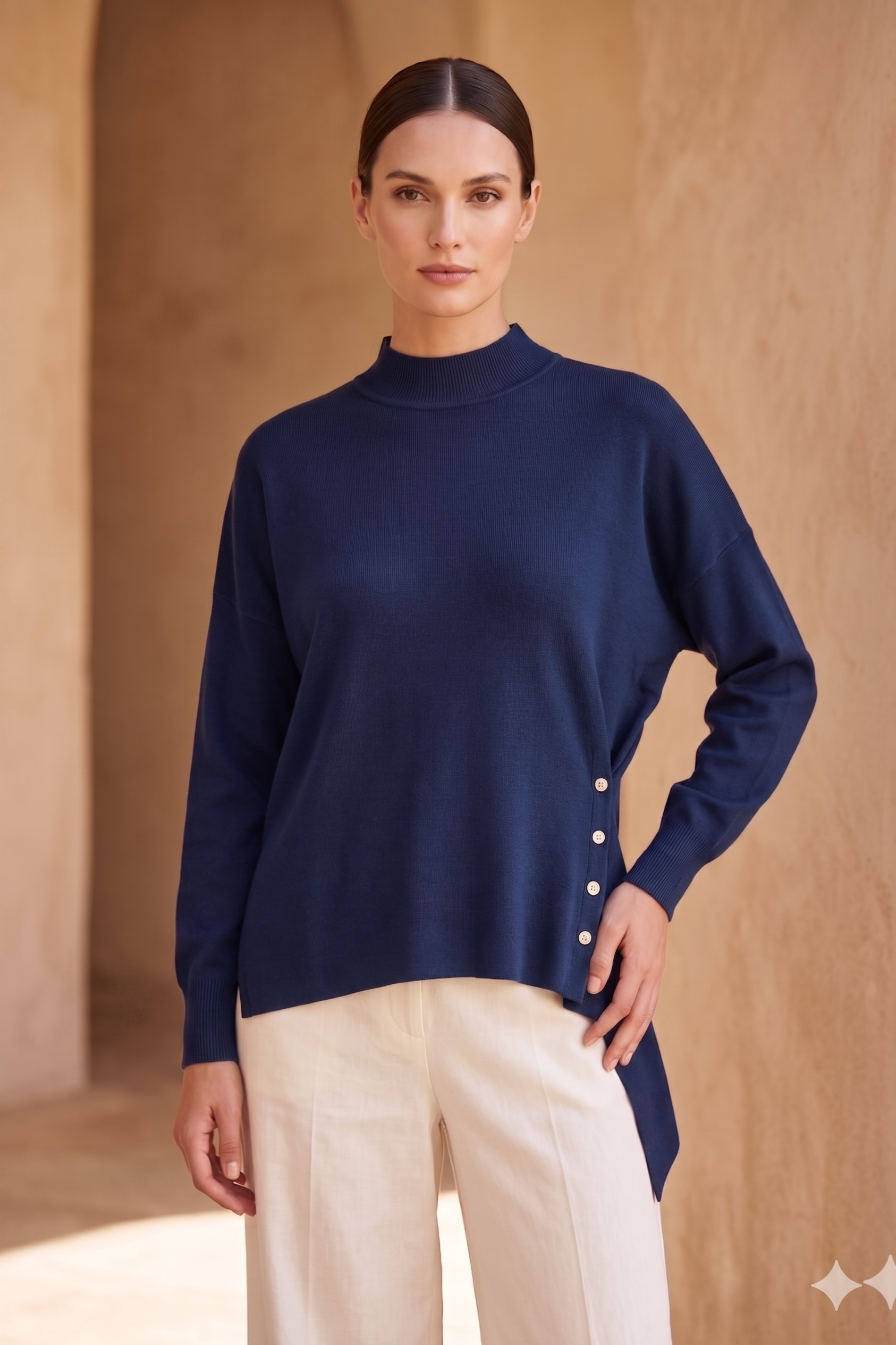 Ghisa 4404 Bluz - Lacivert