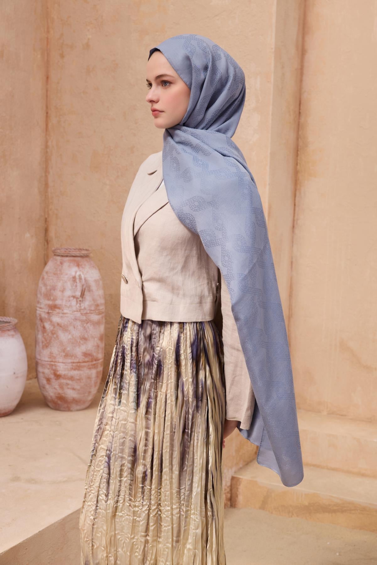 Belli Fresh Nora Şal 3 - Açık Gri