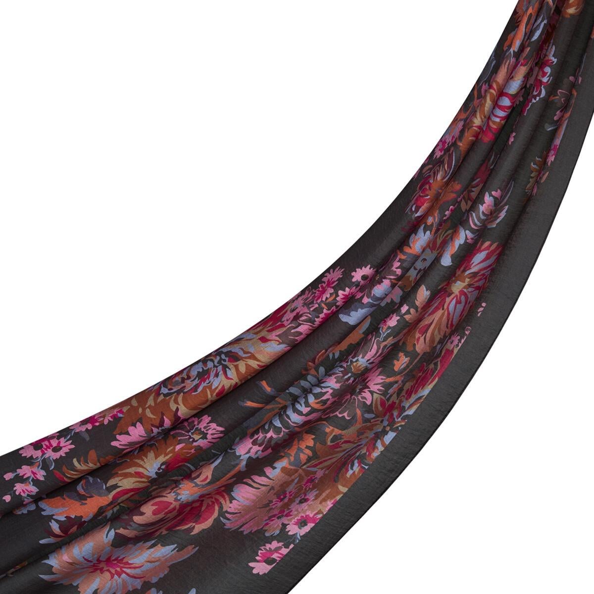 İpekevi 02144 Dört Mevsim Şal - Acı Kahve Fuşya