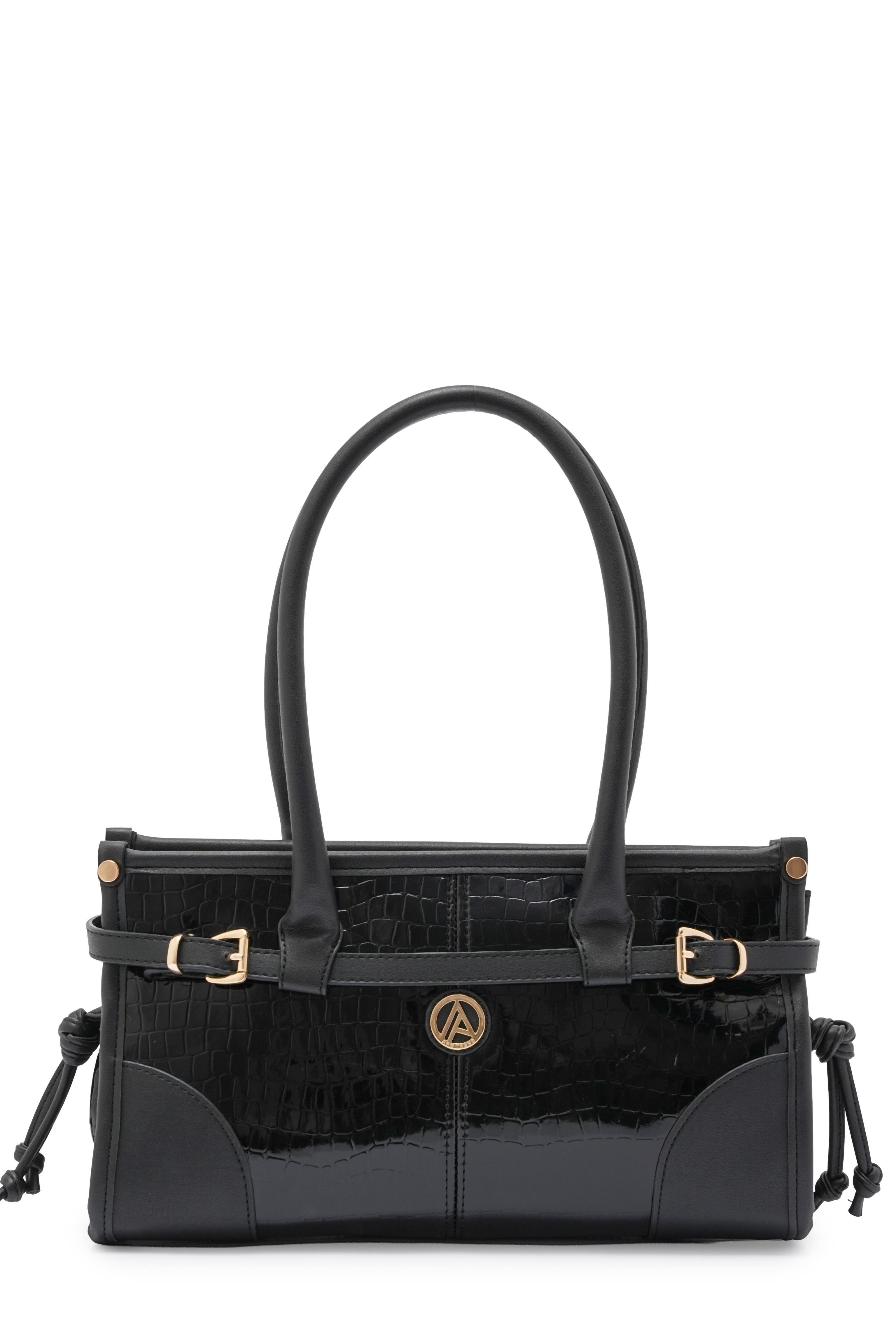 Armine Trend Arm176 Clup Çanta - Siyah Kroko