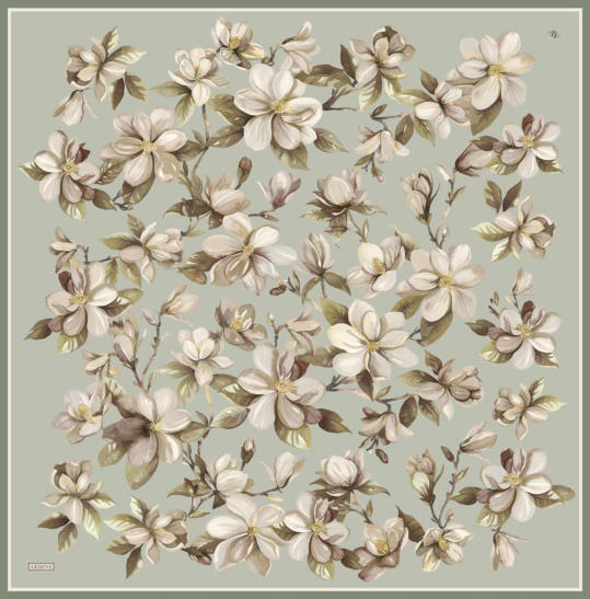 Armine Dj Saf Twill İpek Eşarp 9524D (T) - Mint Yeşili