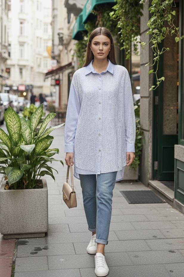 Ghisa 4316 Tunik - Mavi