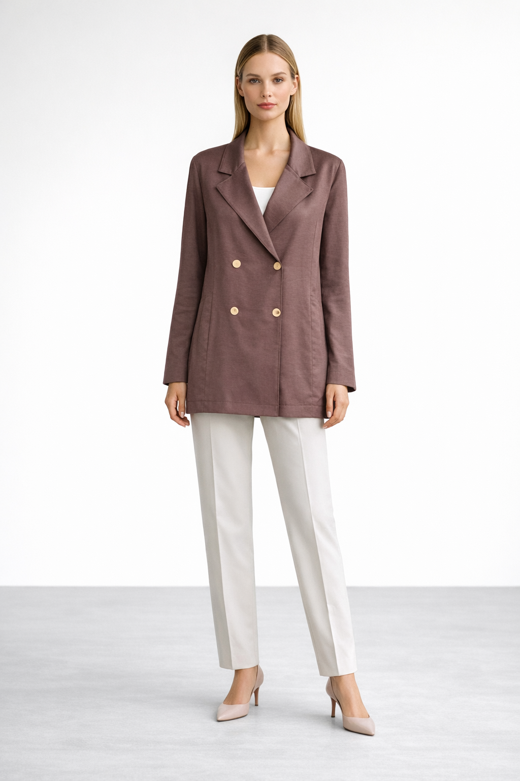 Ceremony 26Y853 Kruvaze Sapphire Ceket - Kahverengi