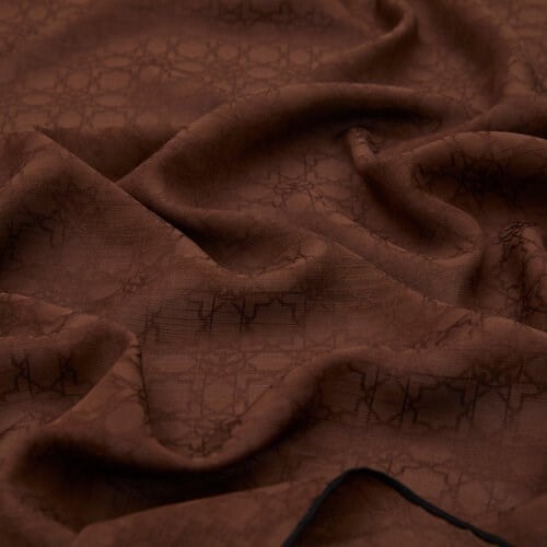 İpekevi 04358 Dört Mevsim Monogram Eşarp - Acı Kahve