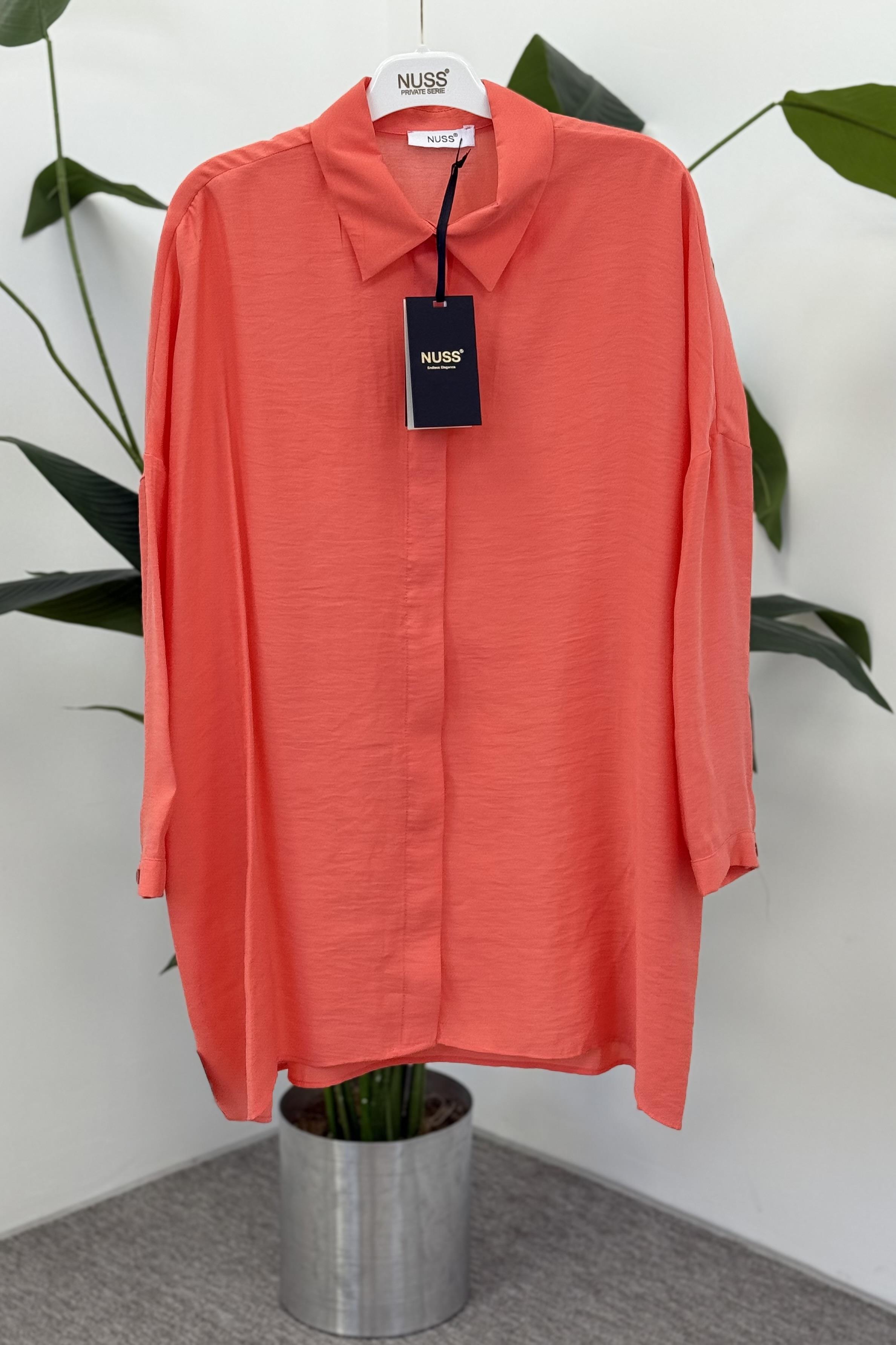 Nuss 3001 Oversize Basic Gömlek - Sakura