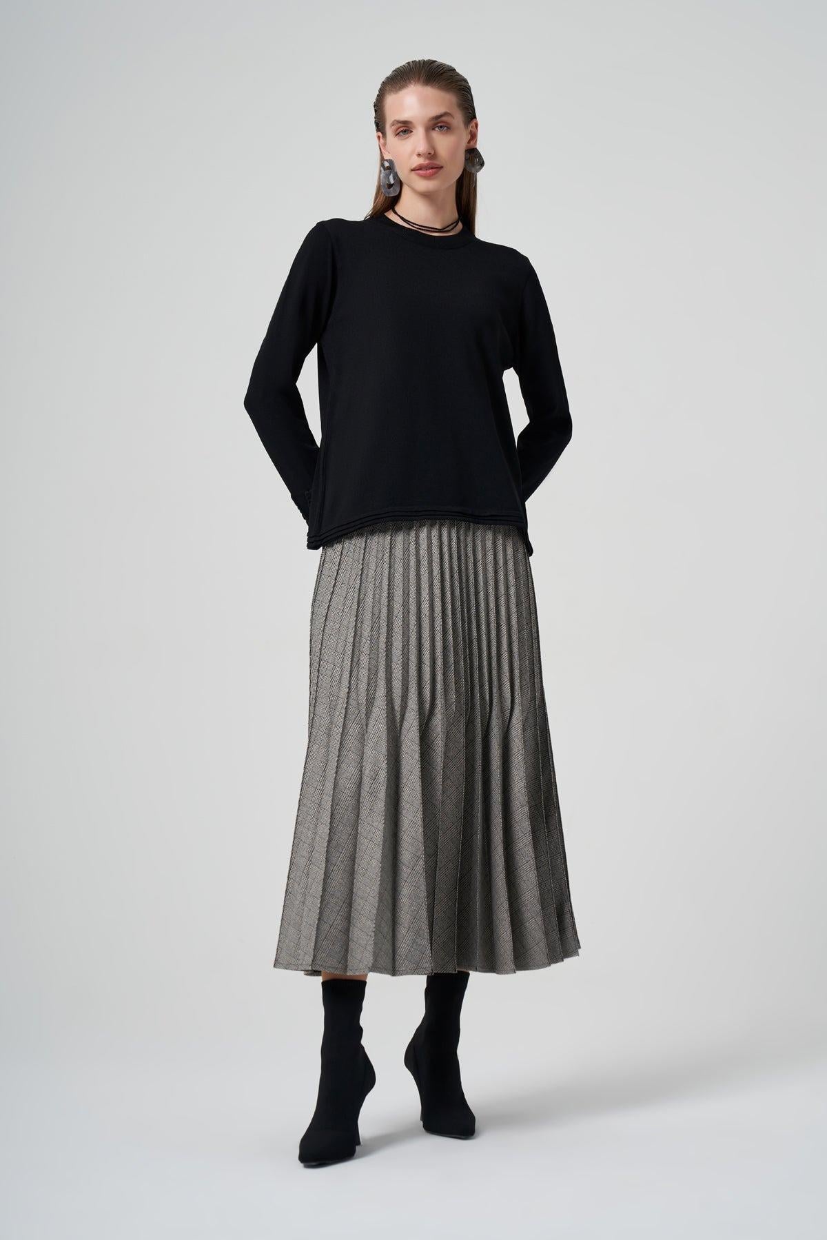 Misswhence 38902 Plise Etek - Gri