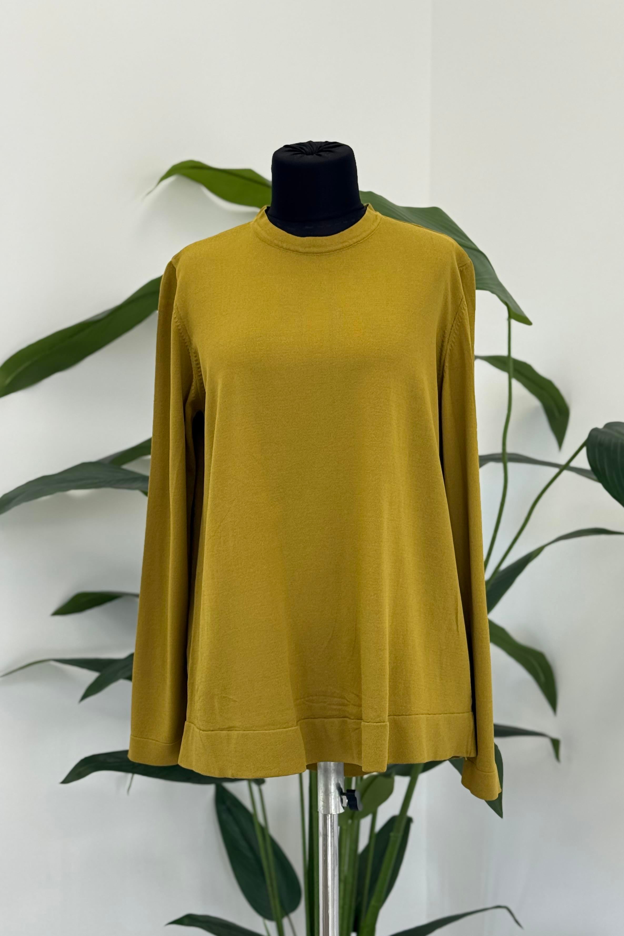 Nuss 902 Etek Üstü Oval Kesim Tunik - Yeşil