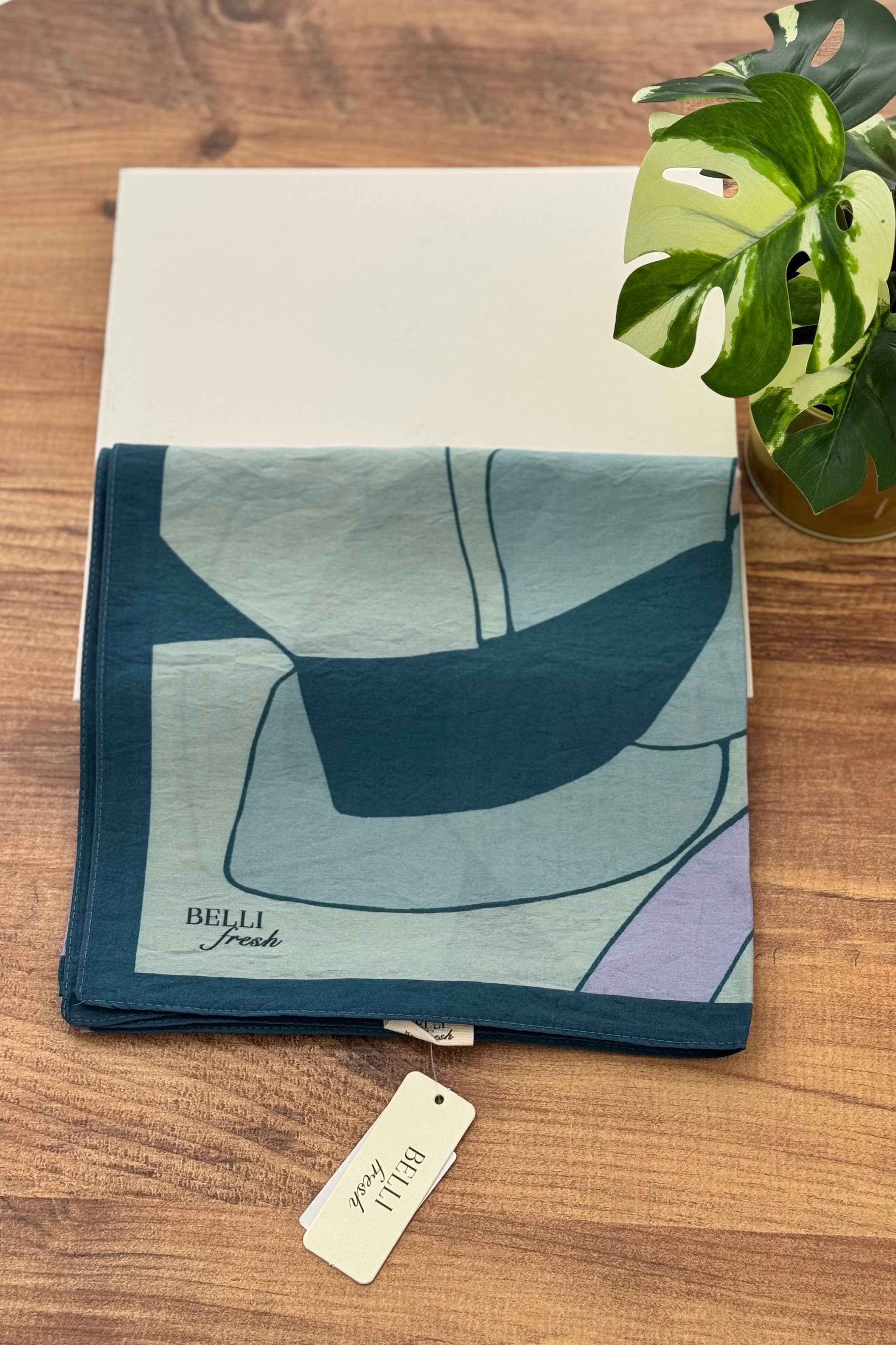 Belli Fresh Paulista Eşarp 3486 - Petrol