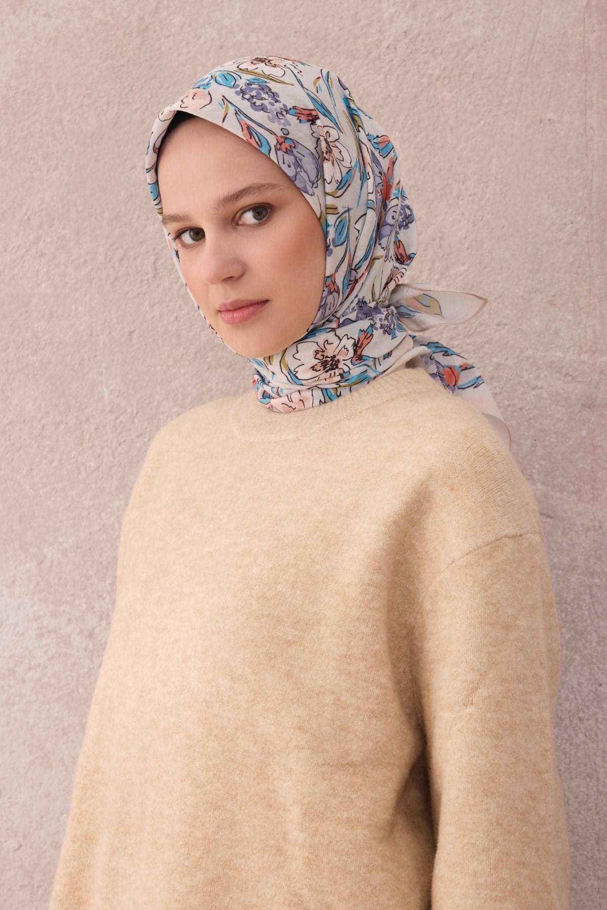 Belli Fresh Paulista Eşarp 13 - Taş