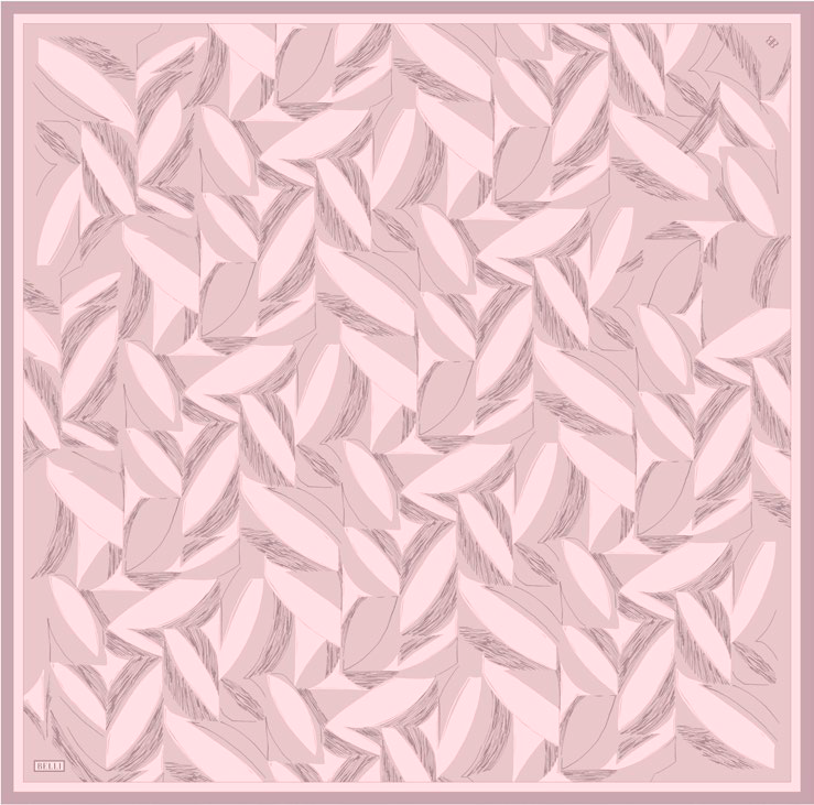 Belli Saf İpek Eşarp 4123D - Pembe