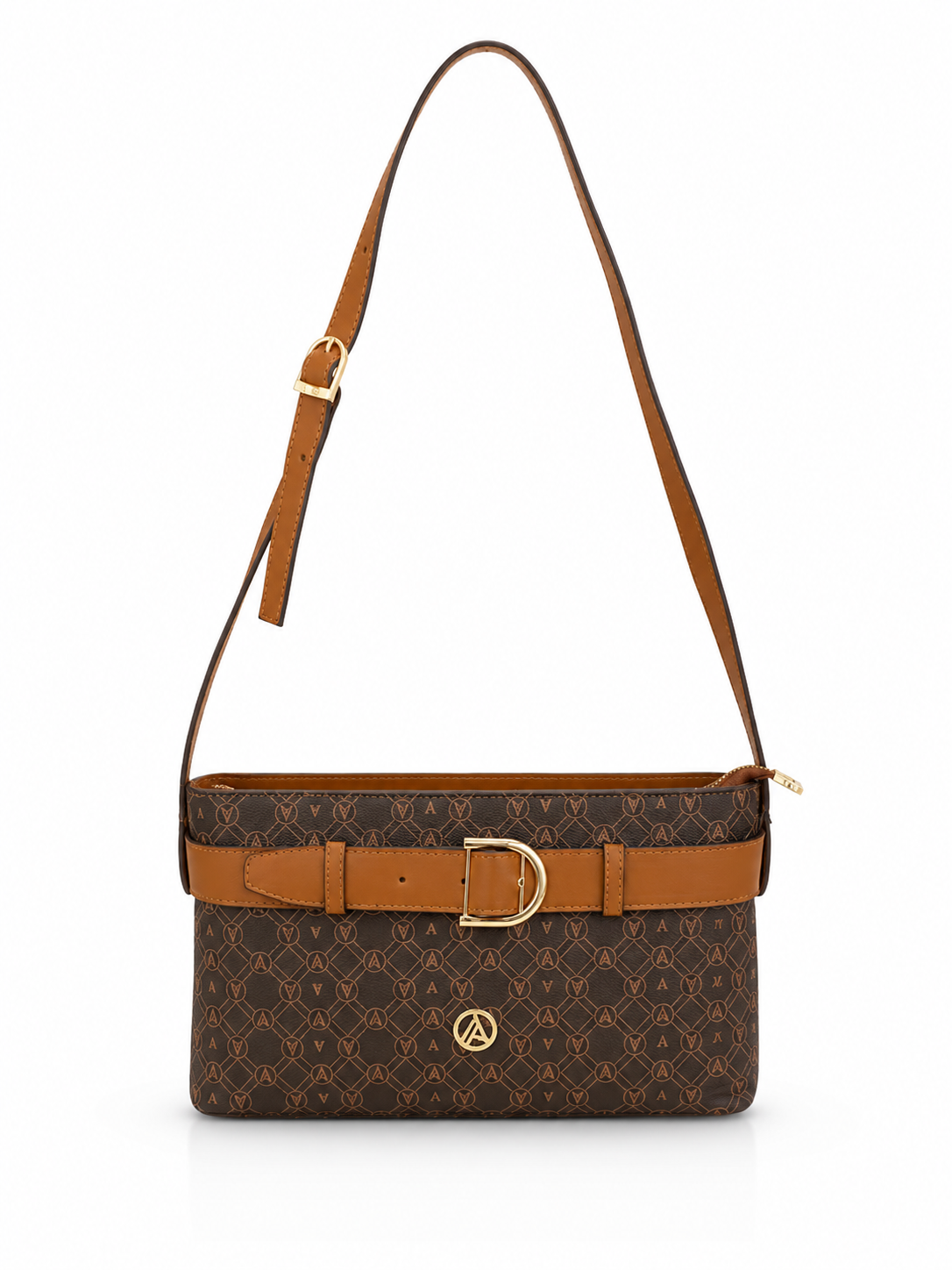 Armine Trend Arm193 Clup Çanta - Kahverengi Logolu