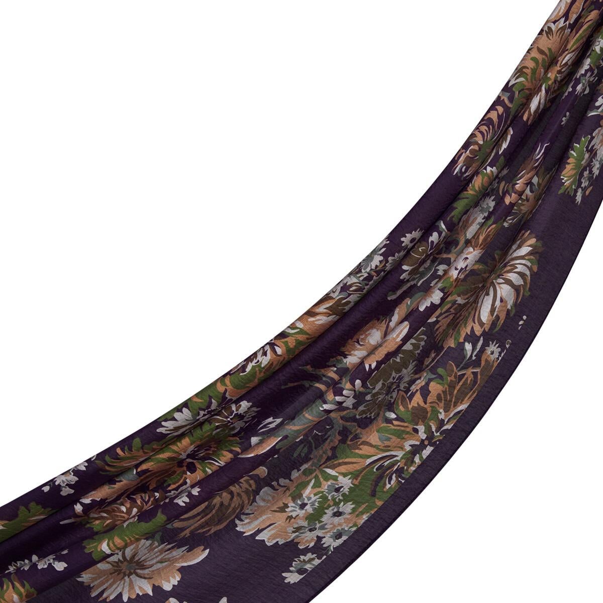 İpekevi 02144 Dört Mevsim Şal - İncir Moru