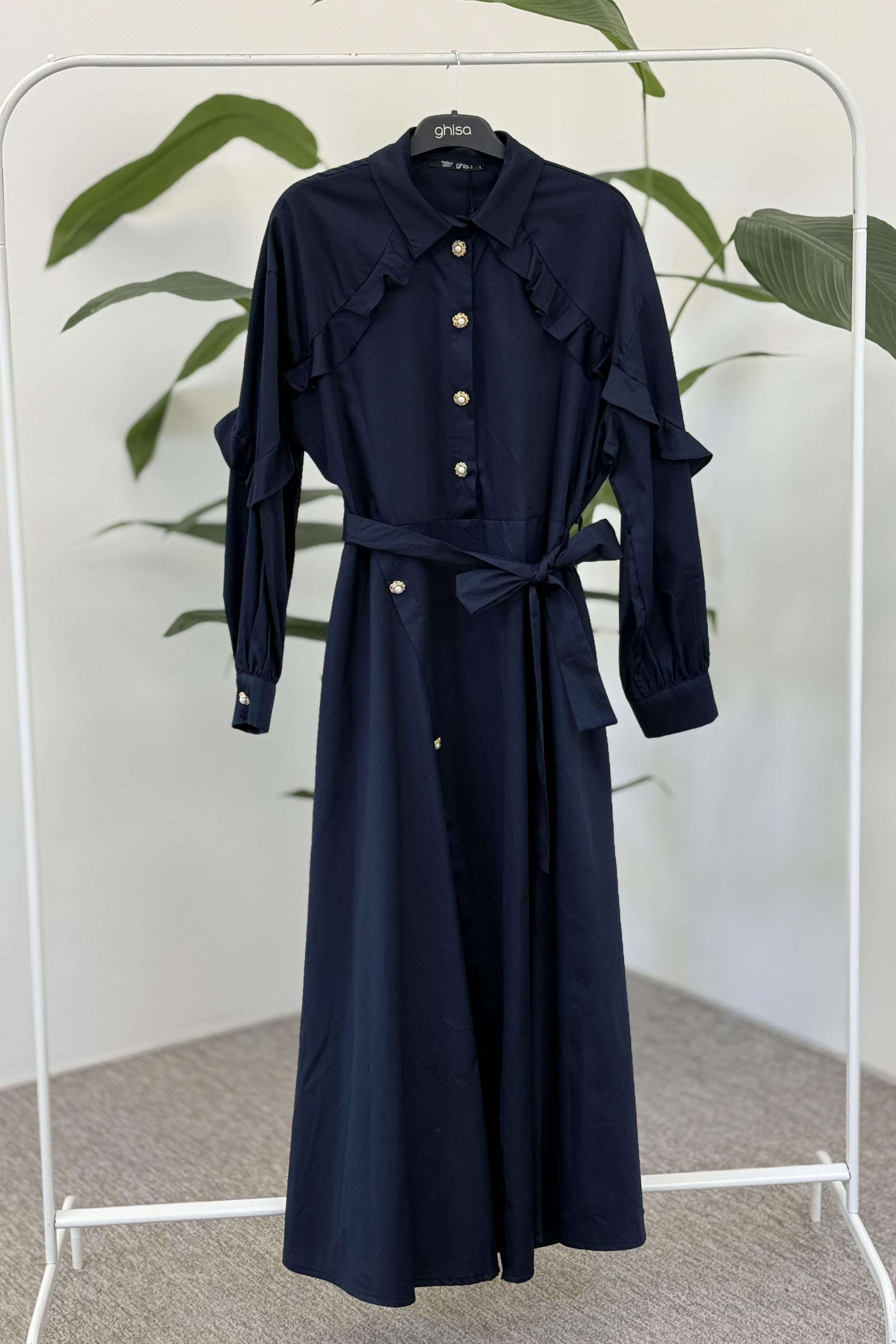 Ghisa 4032 Elbise - Lacivert