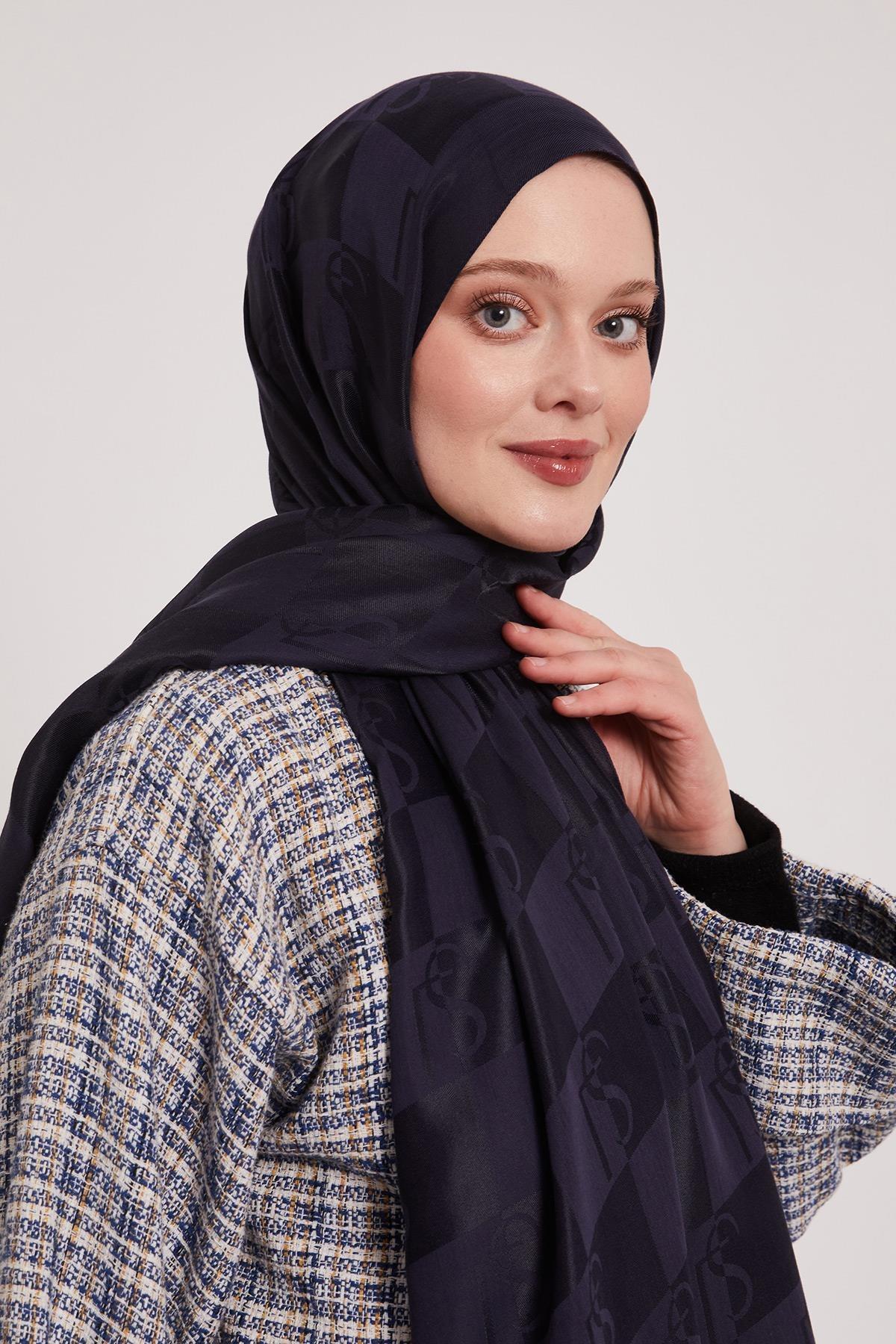 Luvensara Lyocell LS001 Şal - Lacivert