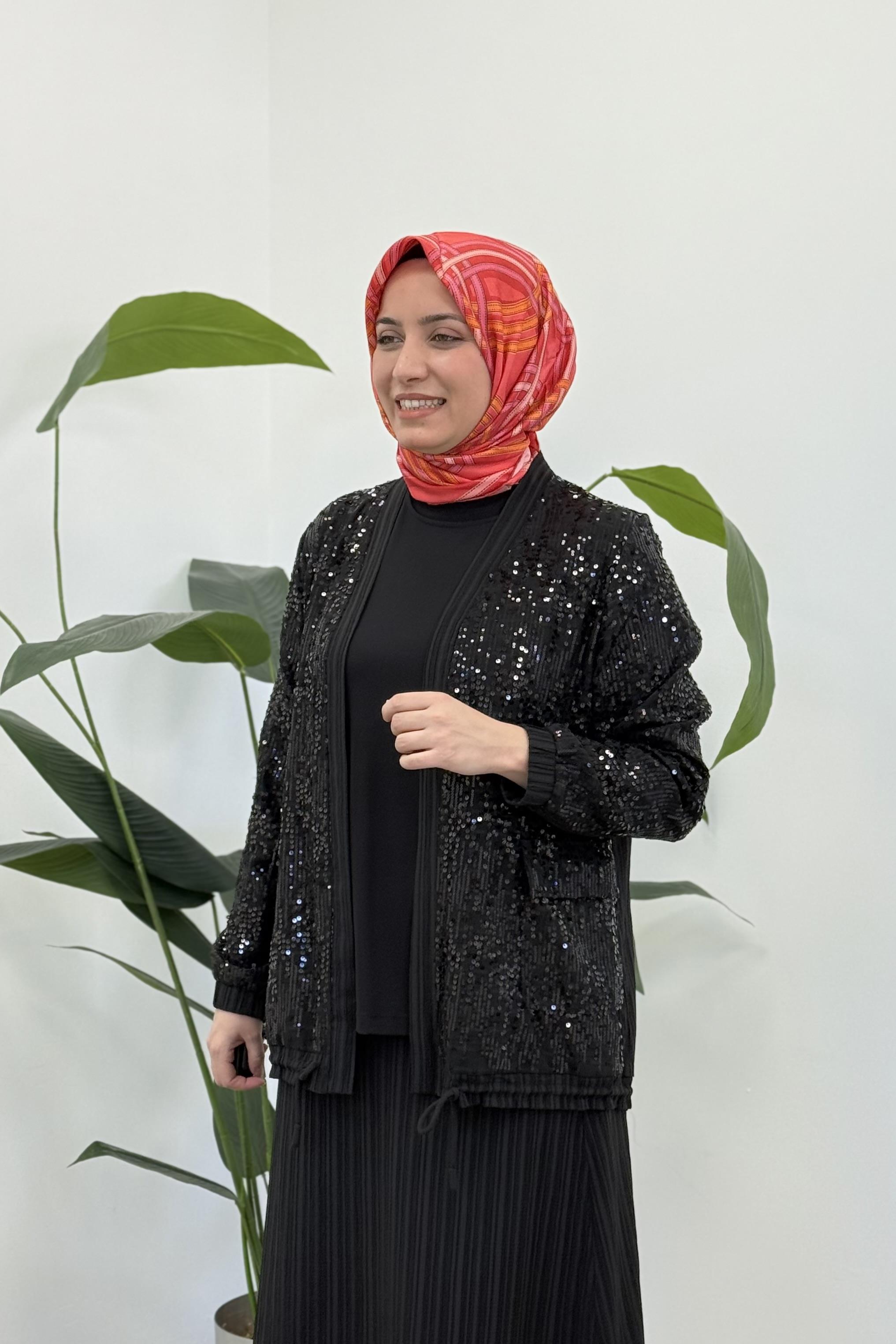Fuat Gürşen 3619 Payet Detay İkili Takım - Siyah