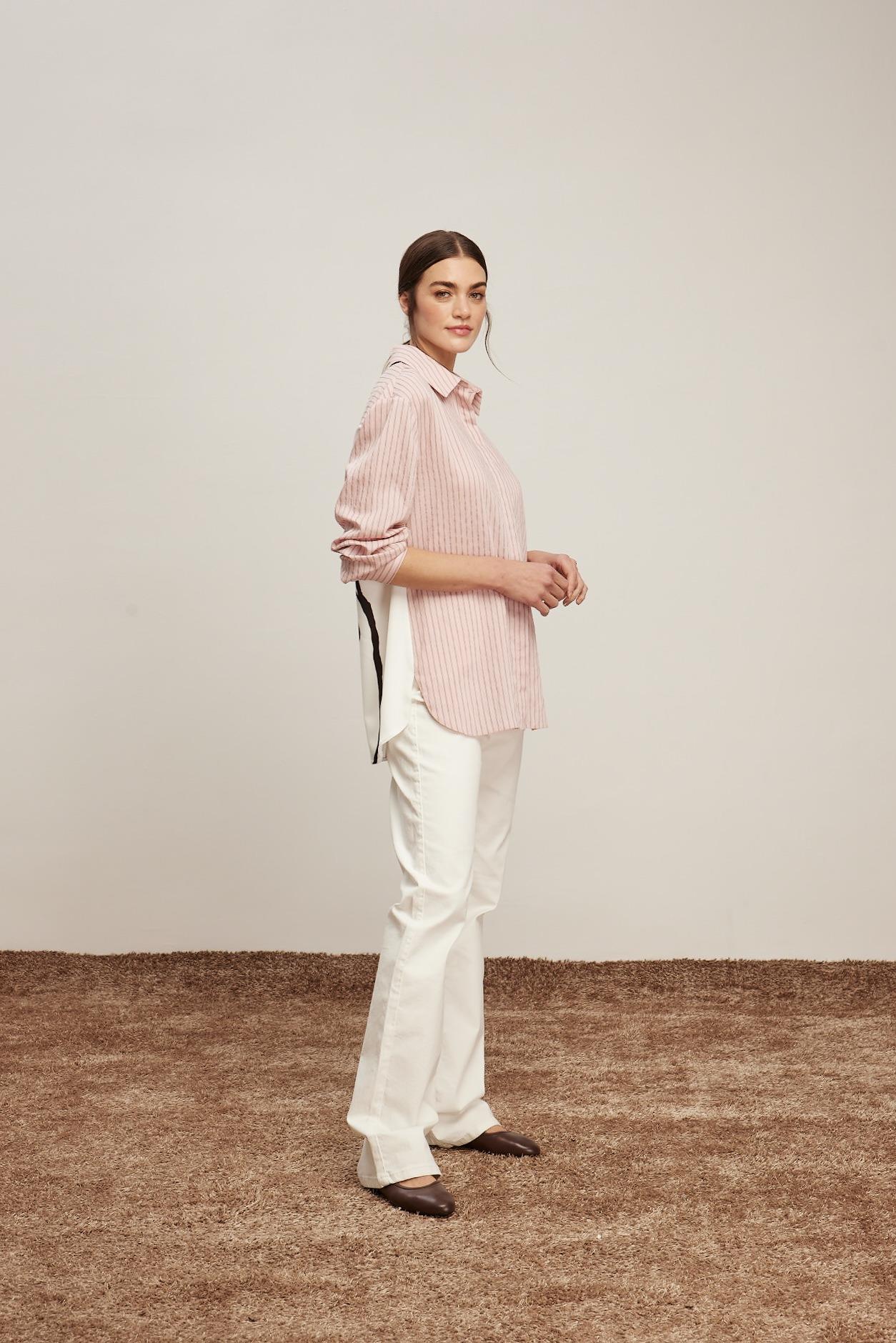 Venöve Pnt0013 Violet Pantalon - Beyaz