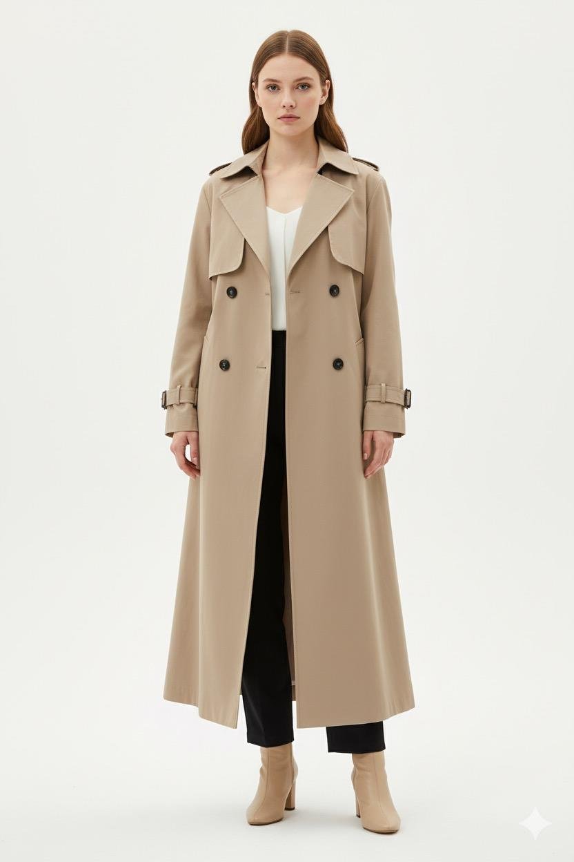 Armine Trend 25KT725 Astarlı Trenç - Bej