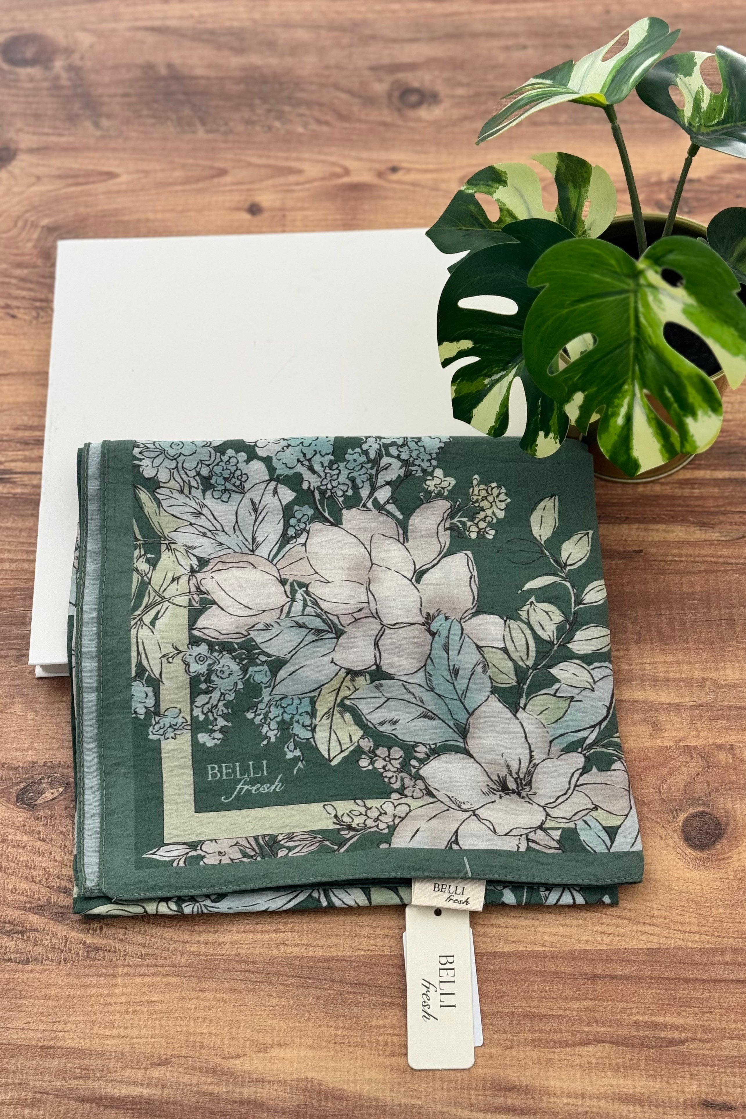 Belli Fresh Paulista Eşarp 3487 - Yeşil