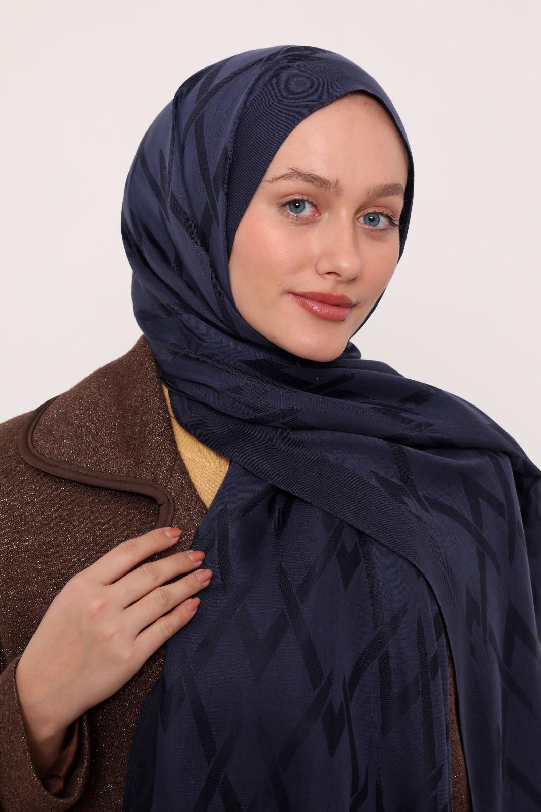 Luvensara LS004 Lyocell Şal - Lacivert