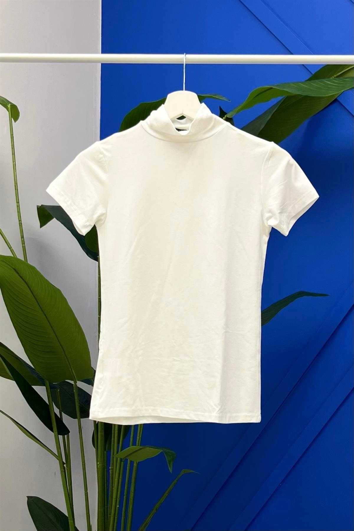 TRN Balıkçı Yaka Kısa Kol Penye İçlik T-Shirt 2036 - Ekru Balıkçı Yaka Kısa Kol Penye İçlik T-Shirt 2036 - Ekru - Bilen Giyim İçlik