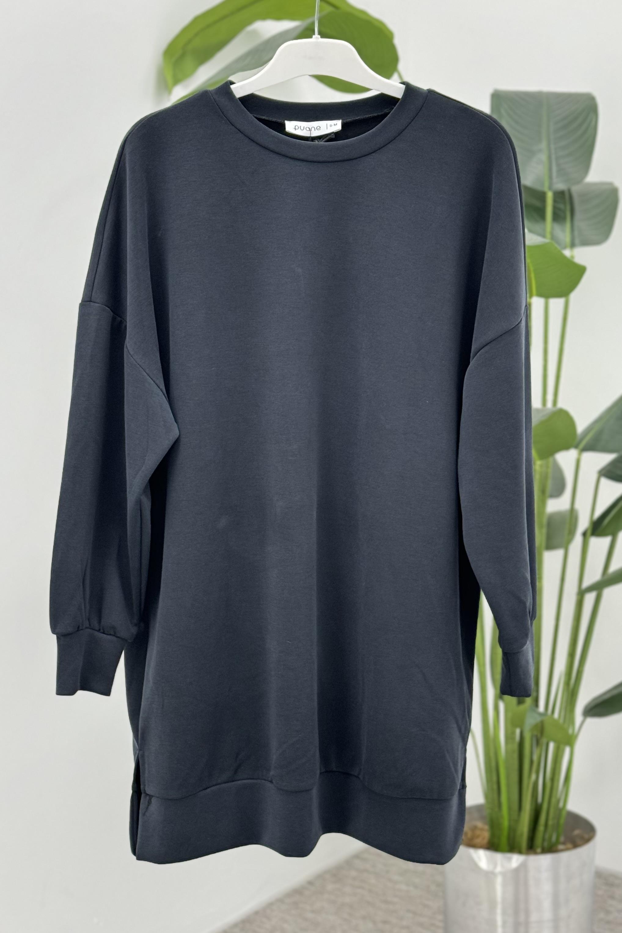 PUANE Bambu Basic Tunik 10604 - Siyah  Tunik 