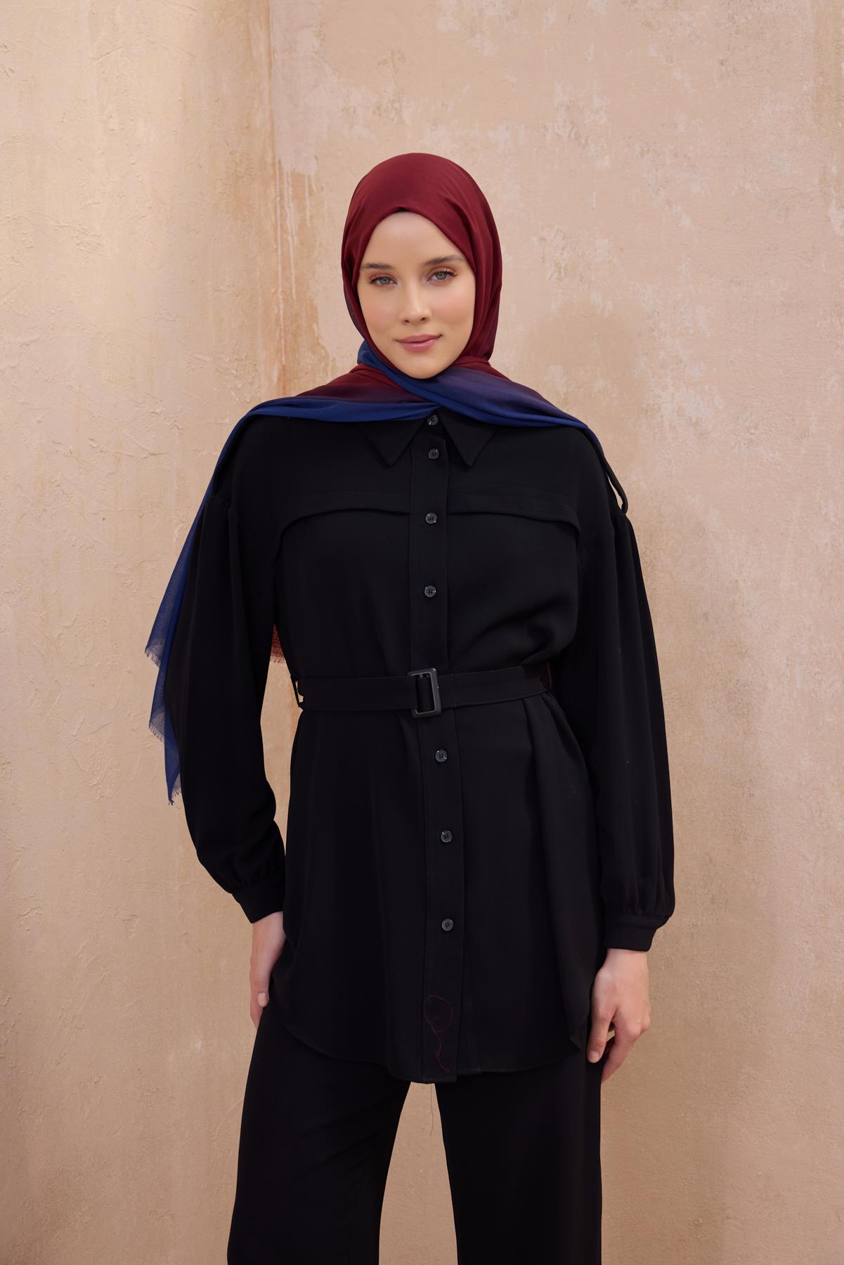 Belli Fresh Degrade Şal - Bordo