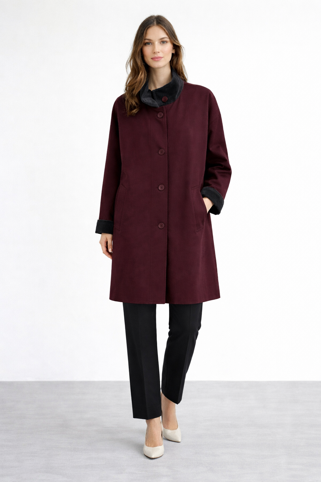 Kadife Garnili Kap 0035858 - Bordo