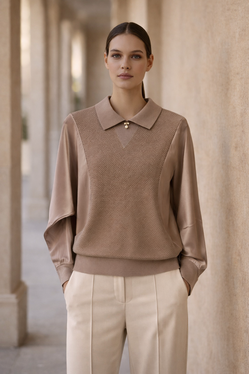 Ghisa 4414 Bluz - Kahve