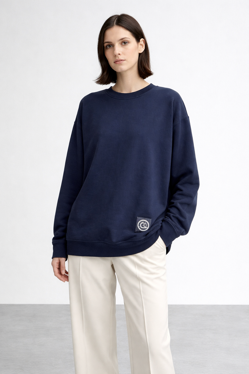 Ceremony 26Y163 Logo I·şlemeli Tencel lyocell Swetshort - Lacivert