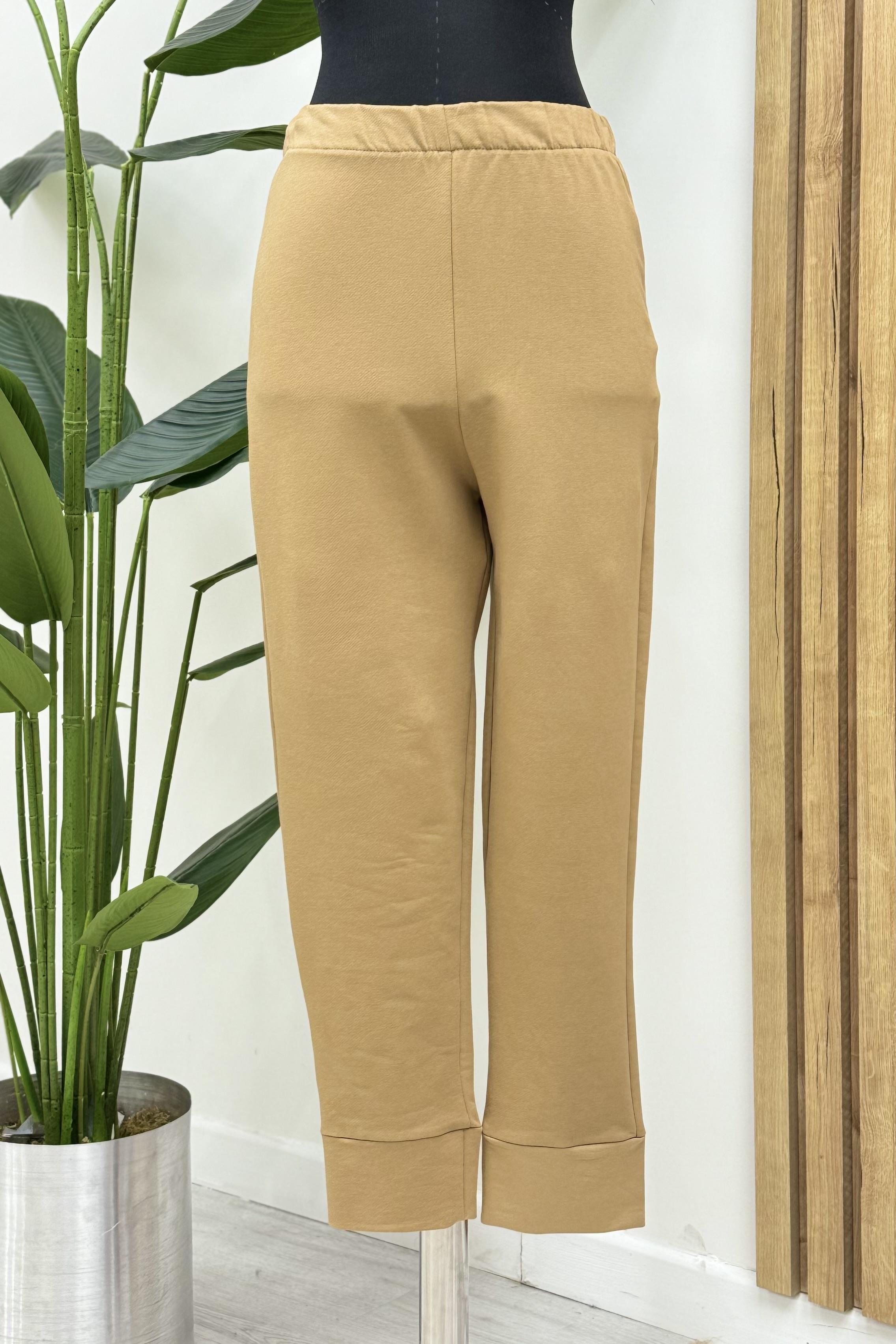 PUANE Beli Ve Paçası Lastikli Eşofman 30189 - Latte  Eşofman Altı