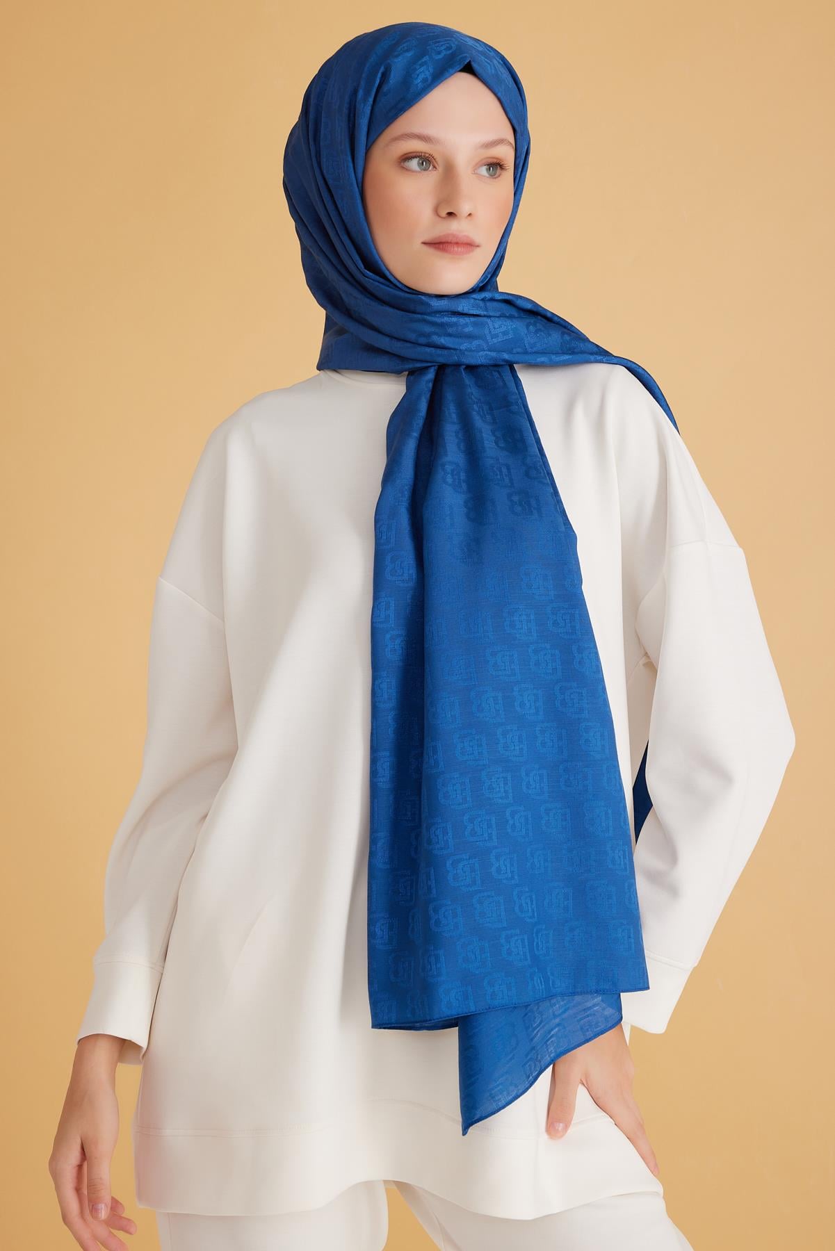 BELLI Belli Fresh Monogram Şal 1 - Saks Belli Fresh Monogram Şal 1 - Bilen Giyim Şal 