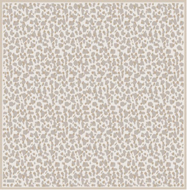BELLI Bellı Leopar Desen Saf İpek Eşarp 4042D - Bej  Eşarp 