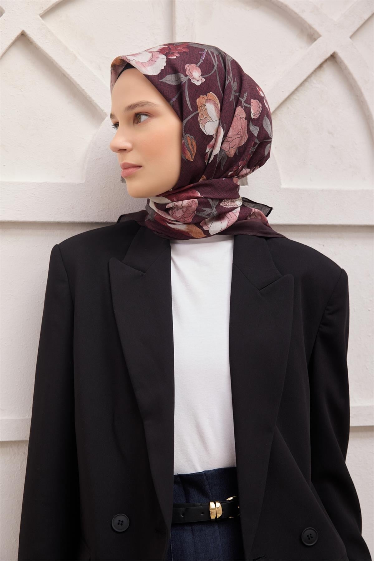 Belli Fresh Vual Eşarp 1687 - Bordo