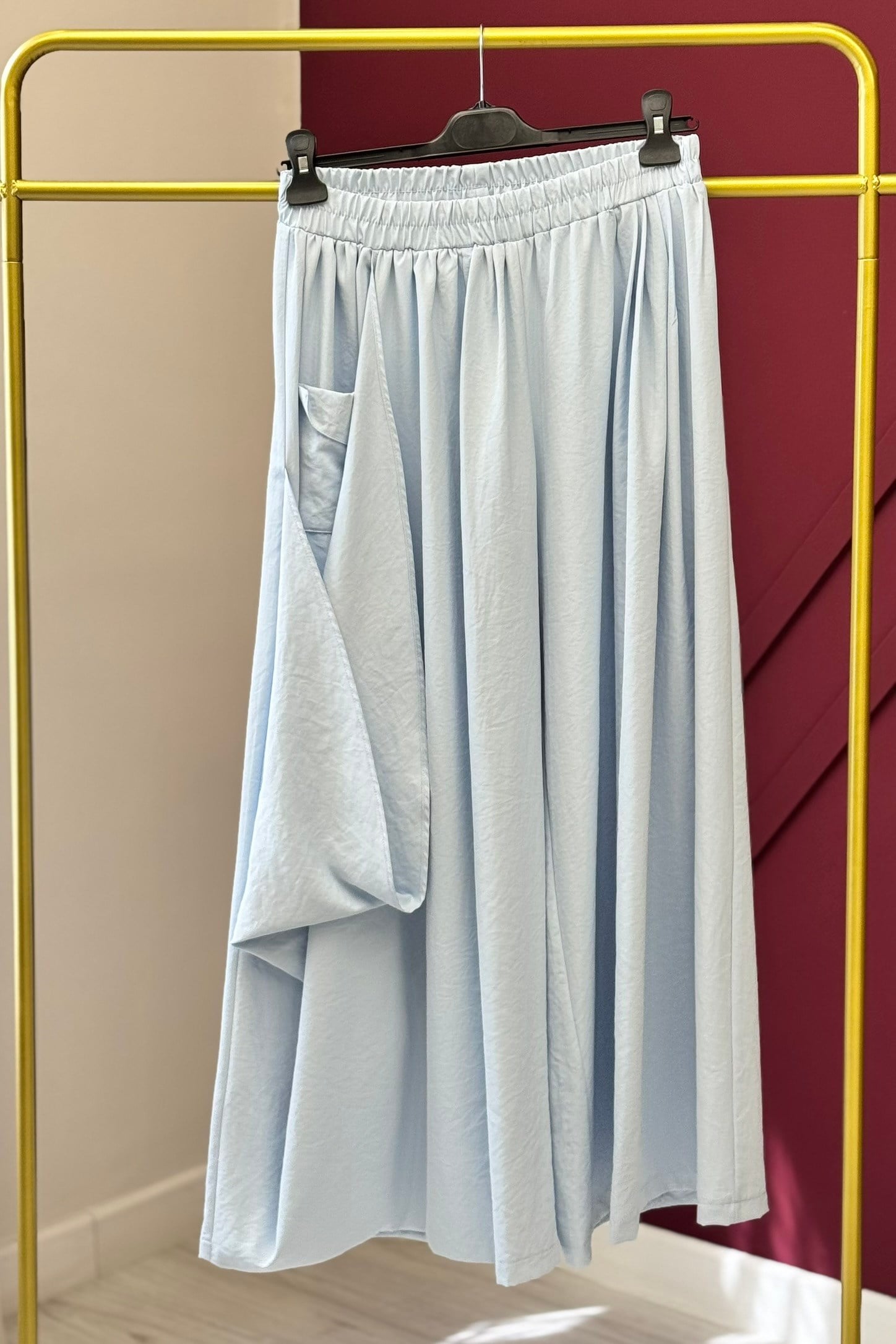 Ceremony 26Y330 Yandan Troba Cepli Zeyna Pantolon - Mavi