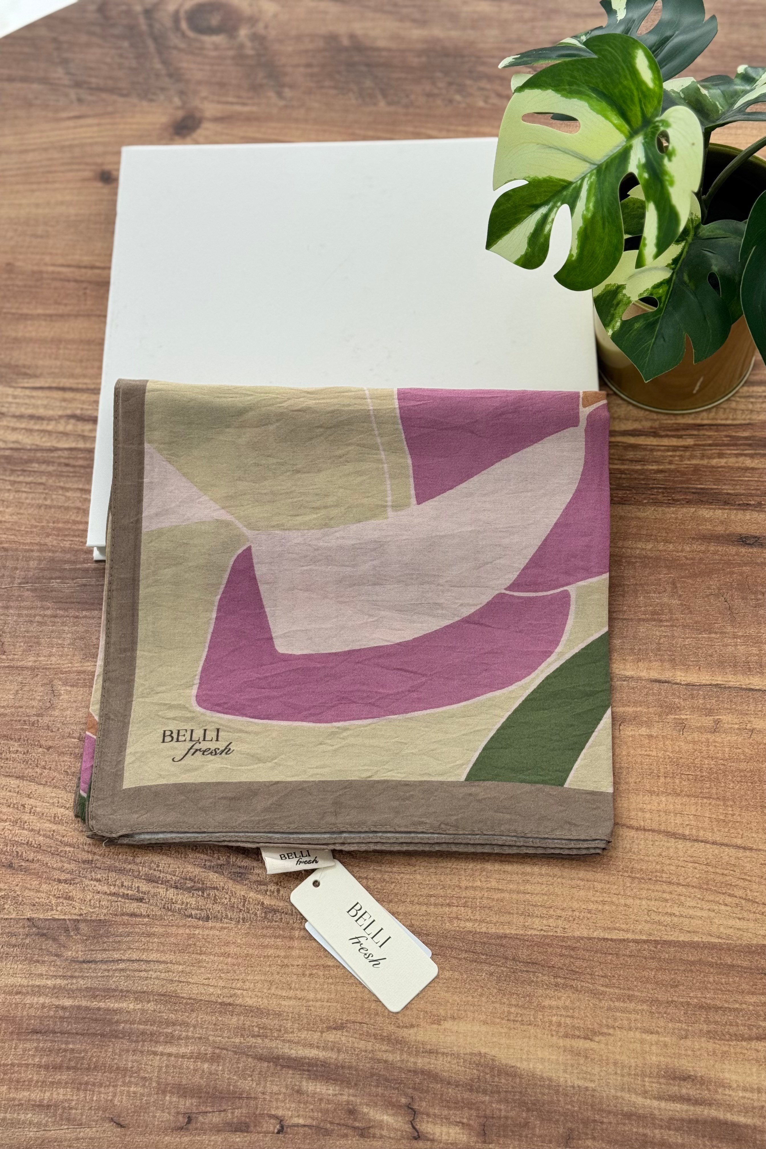 Belli Fresh Paulista Eşarp 3486 - Yeşil