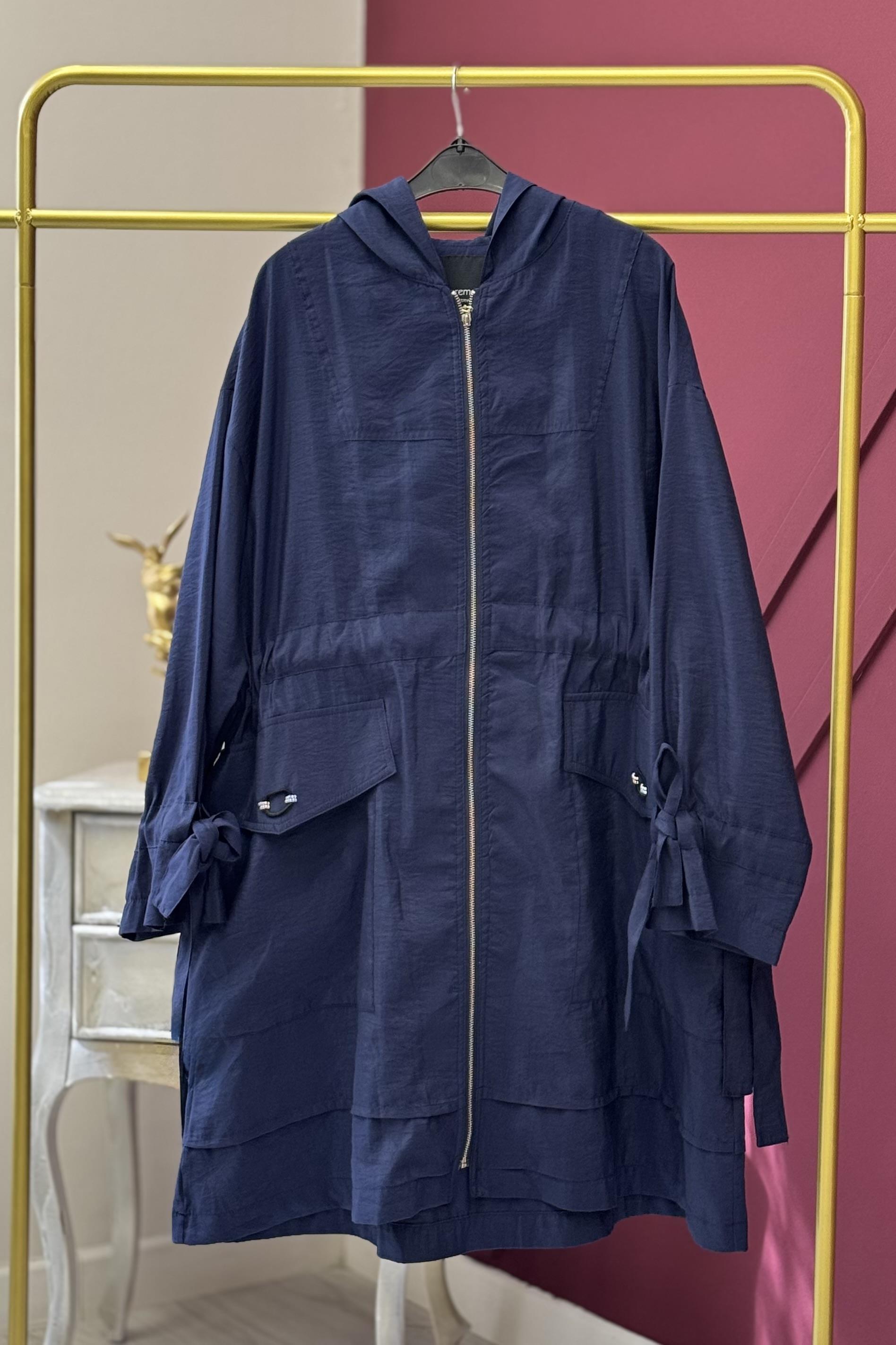 Ceremony 5858 Kapişonlu Kolları Bağlamalı Dubai Kap - Bilen Giyim