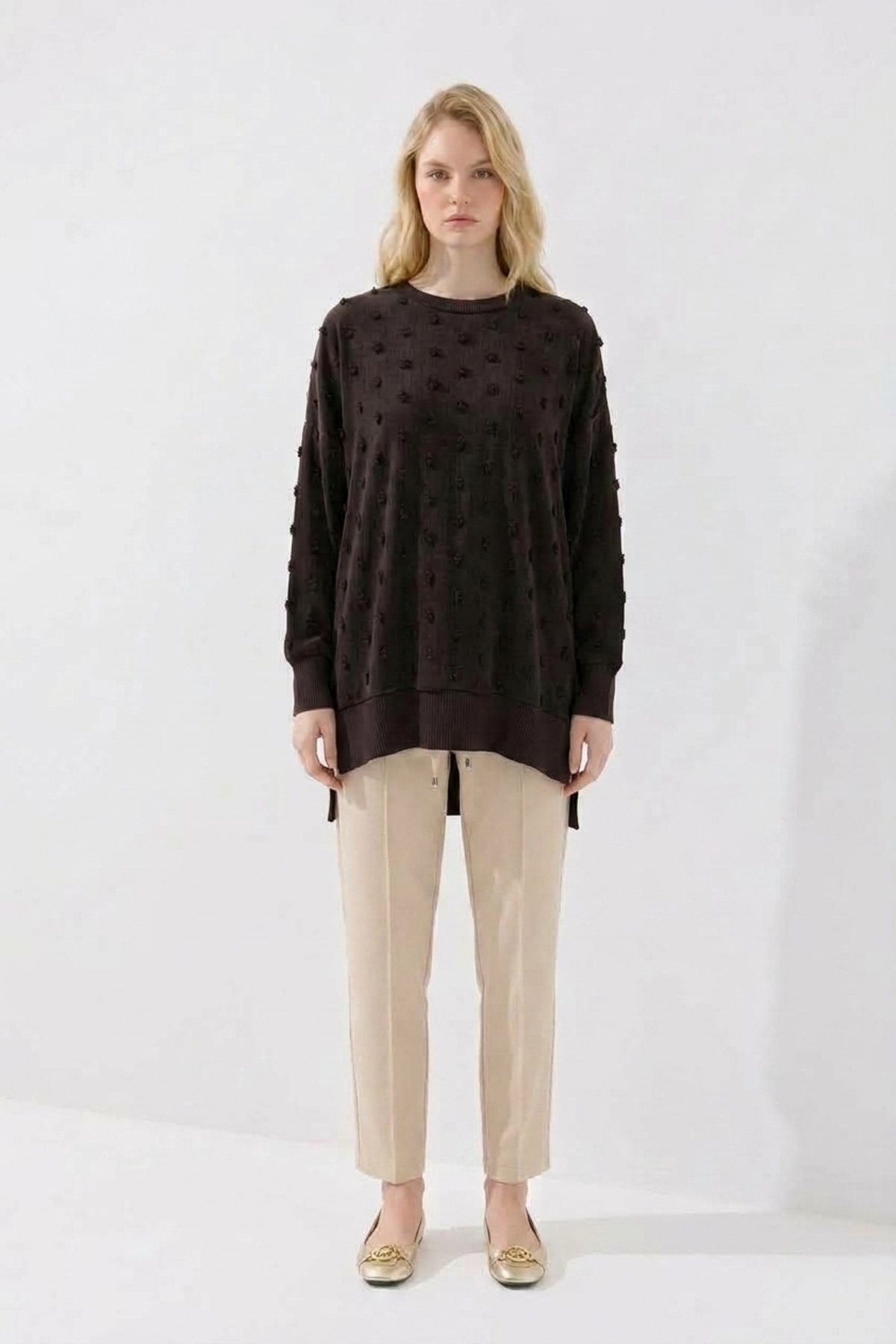 Nuss 3043 TUNİK Kahve Tunik NUSS 