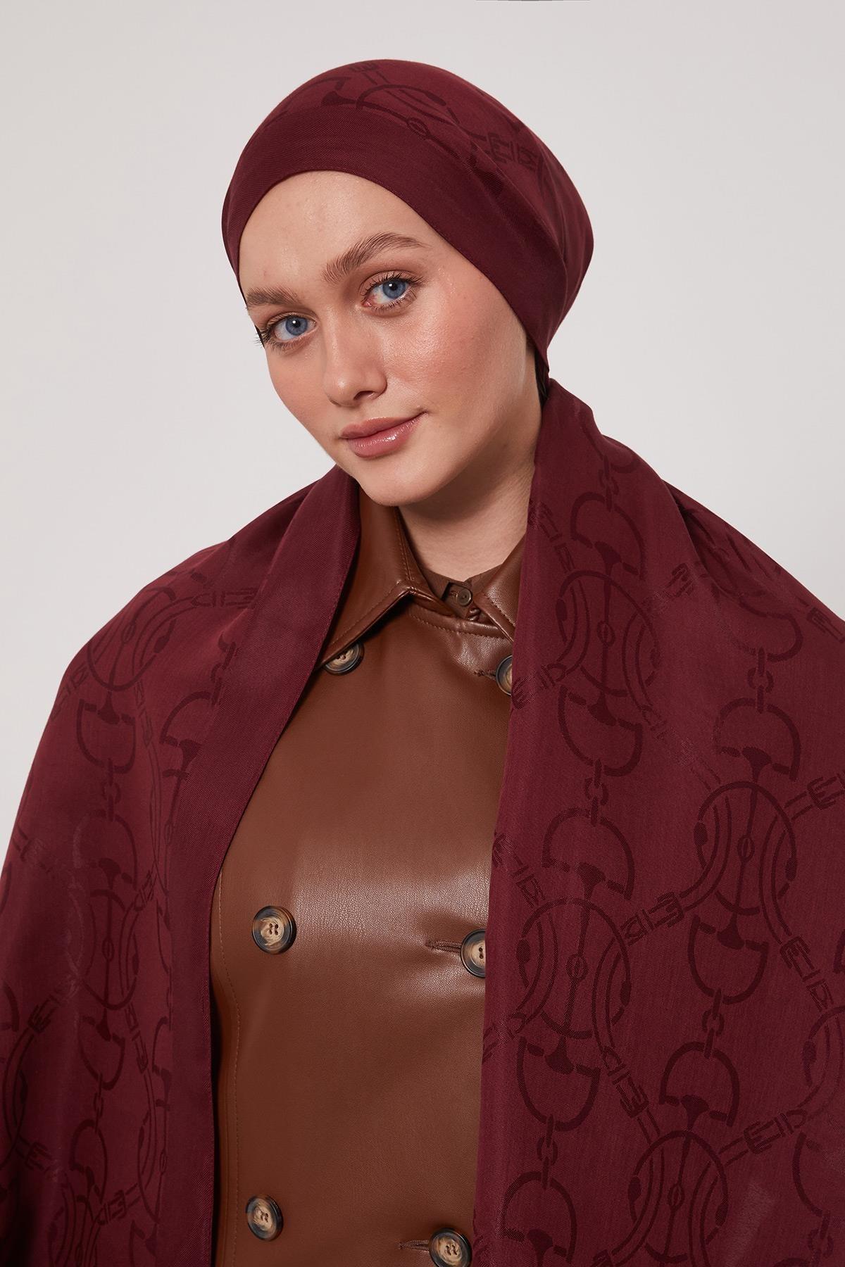 Luvensara LS003 Şal - Bordo